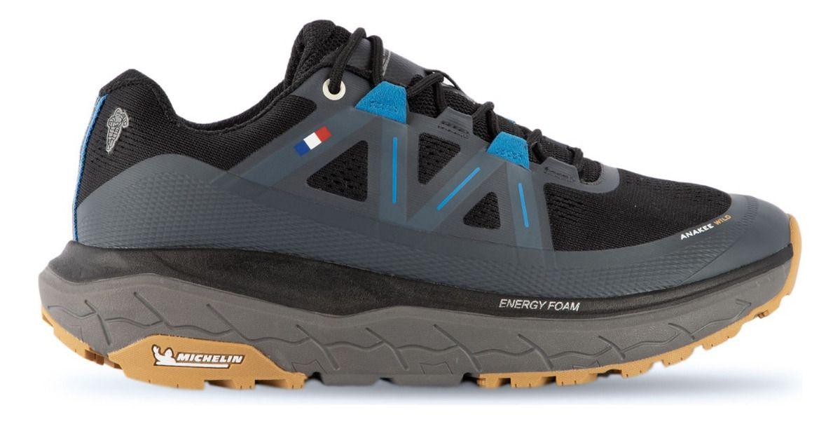 Zapatillas Trail Running Hombre Negro Y Azul  Michelin Aw02-0