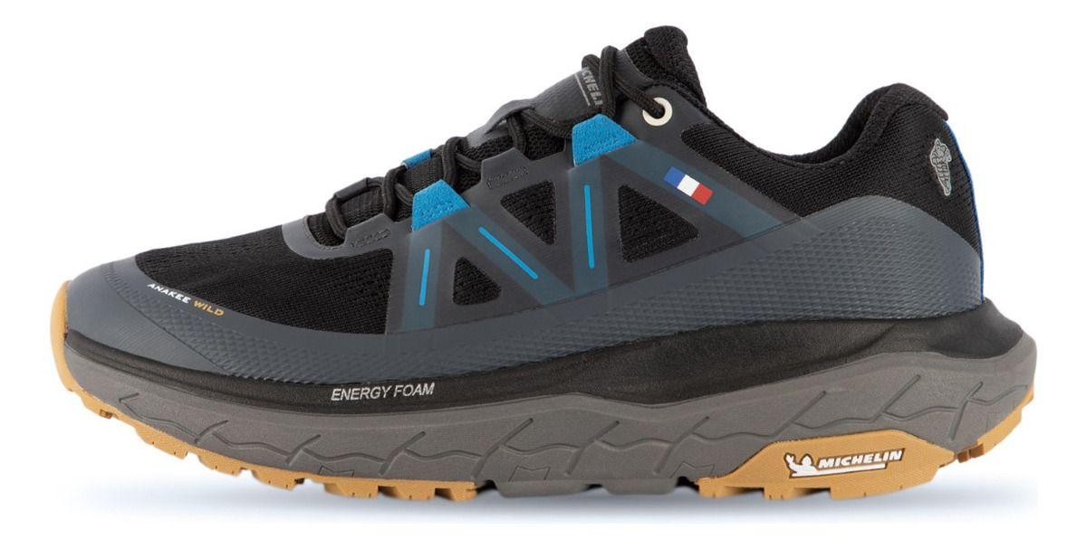Zapatillas Trail Running Hombre Negro Y Azul  Michelin Aw02-2