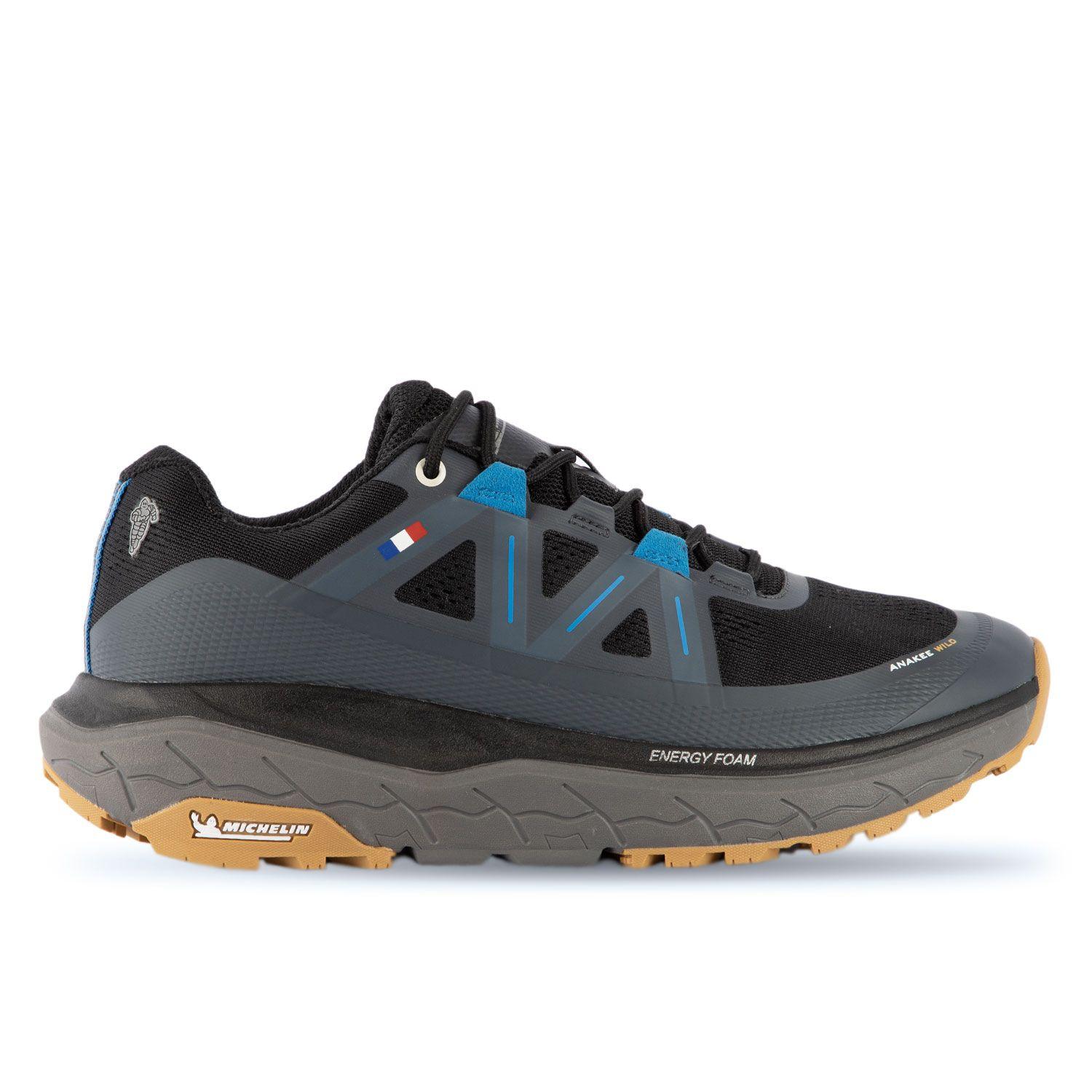 Zapatilla Deportiva Trail Hombre Negro Azul Michelin Aw02-0
