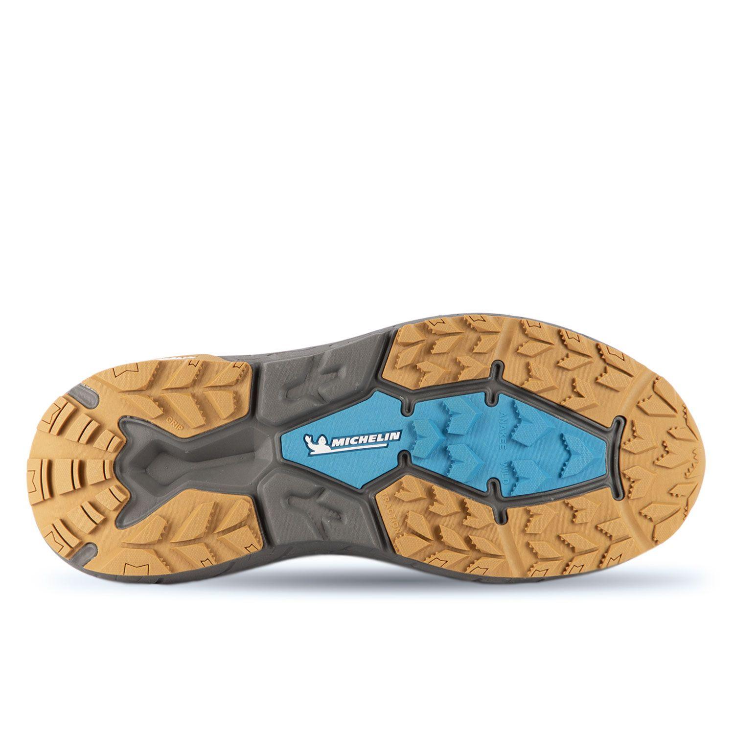 Zapatilla Deportiva Trail Hombre Negro Azul Michelin Aw02-1
