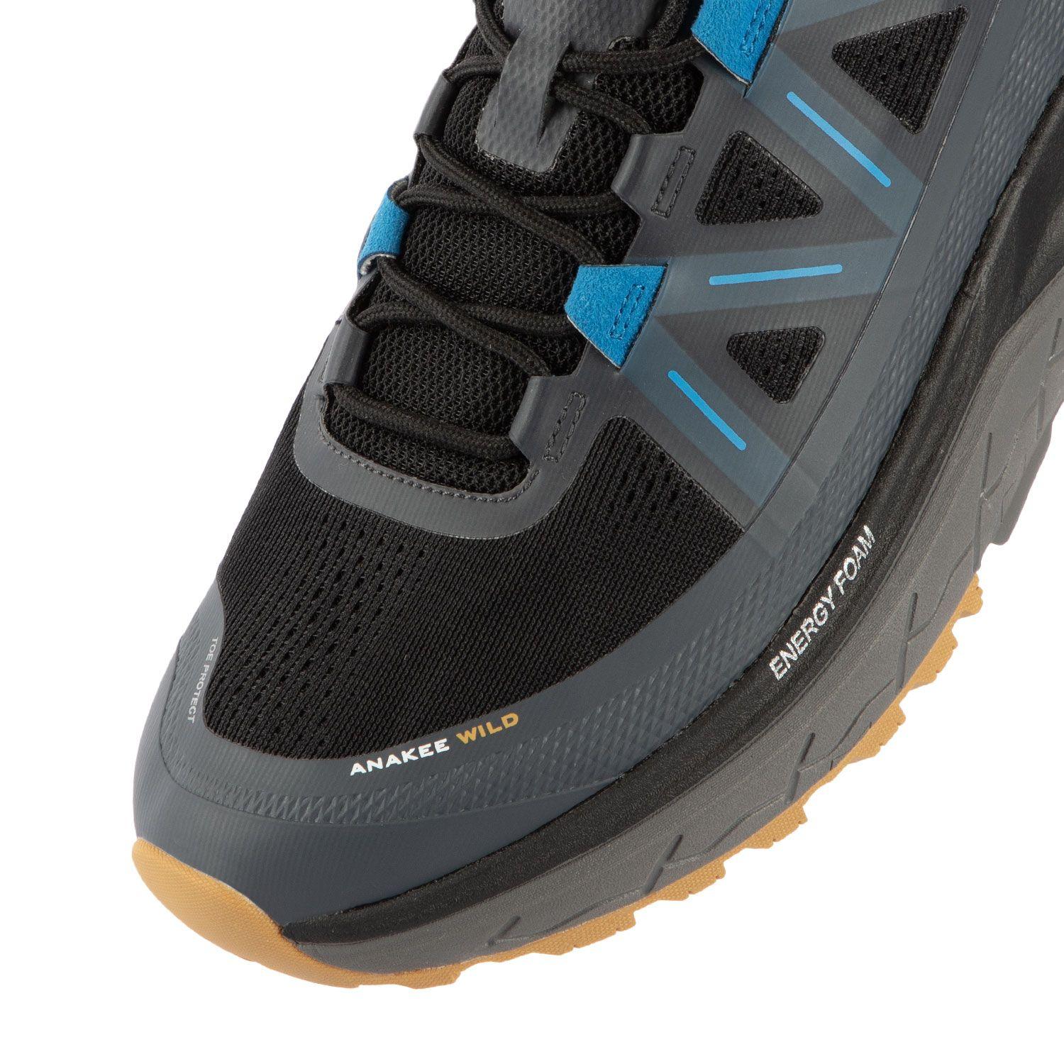 Zapatilla Deportiva Trail Hombre Negro Azul Michelin Aw02-4