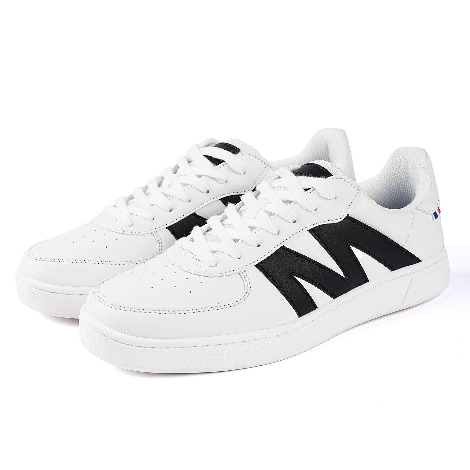 Zapatilla Urbana Hombre Color Blanco Y Negro Michelin Ps22-3