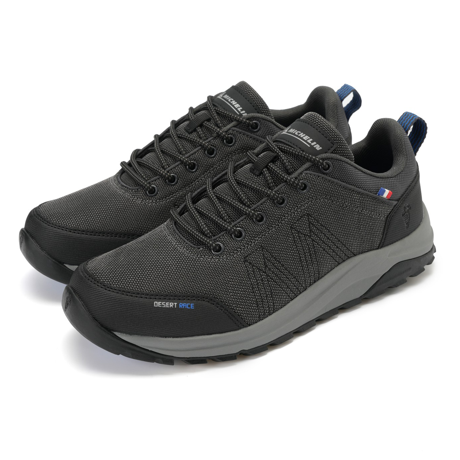 Zapatilla Hiking Senderismo Hombre Gris Azul Michelin Dr36-4