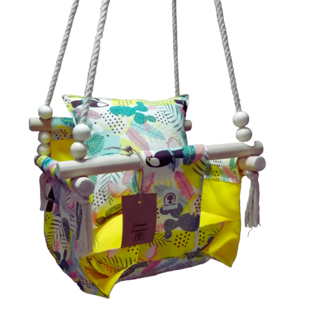 COLUMPIO ERGONÓMICO PARA BEBE CON CINTURON DE SEGURIDAD -2