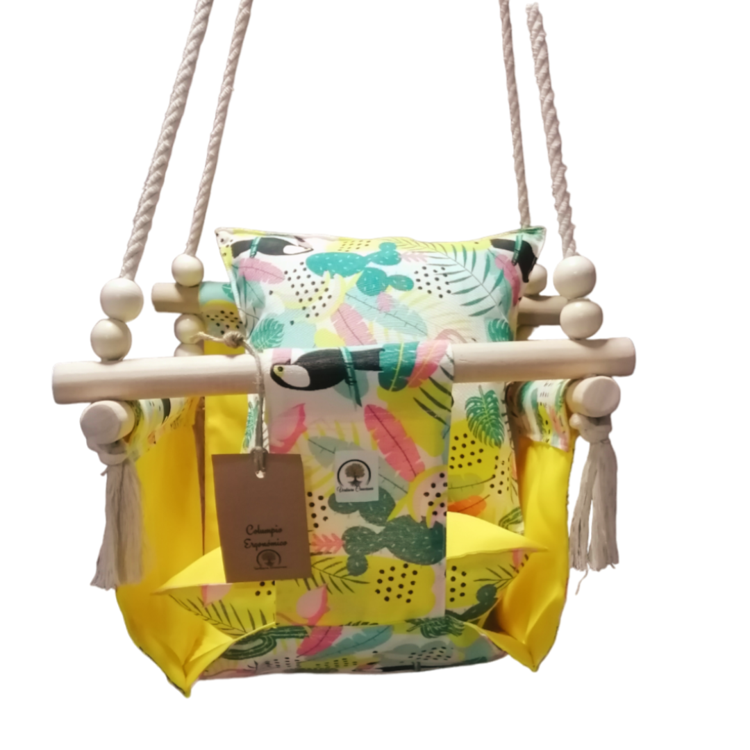 COLUMPIO ERGONÓMICO PARA BEBE CON CINTURON DE SEGURIDAD -3