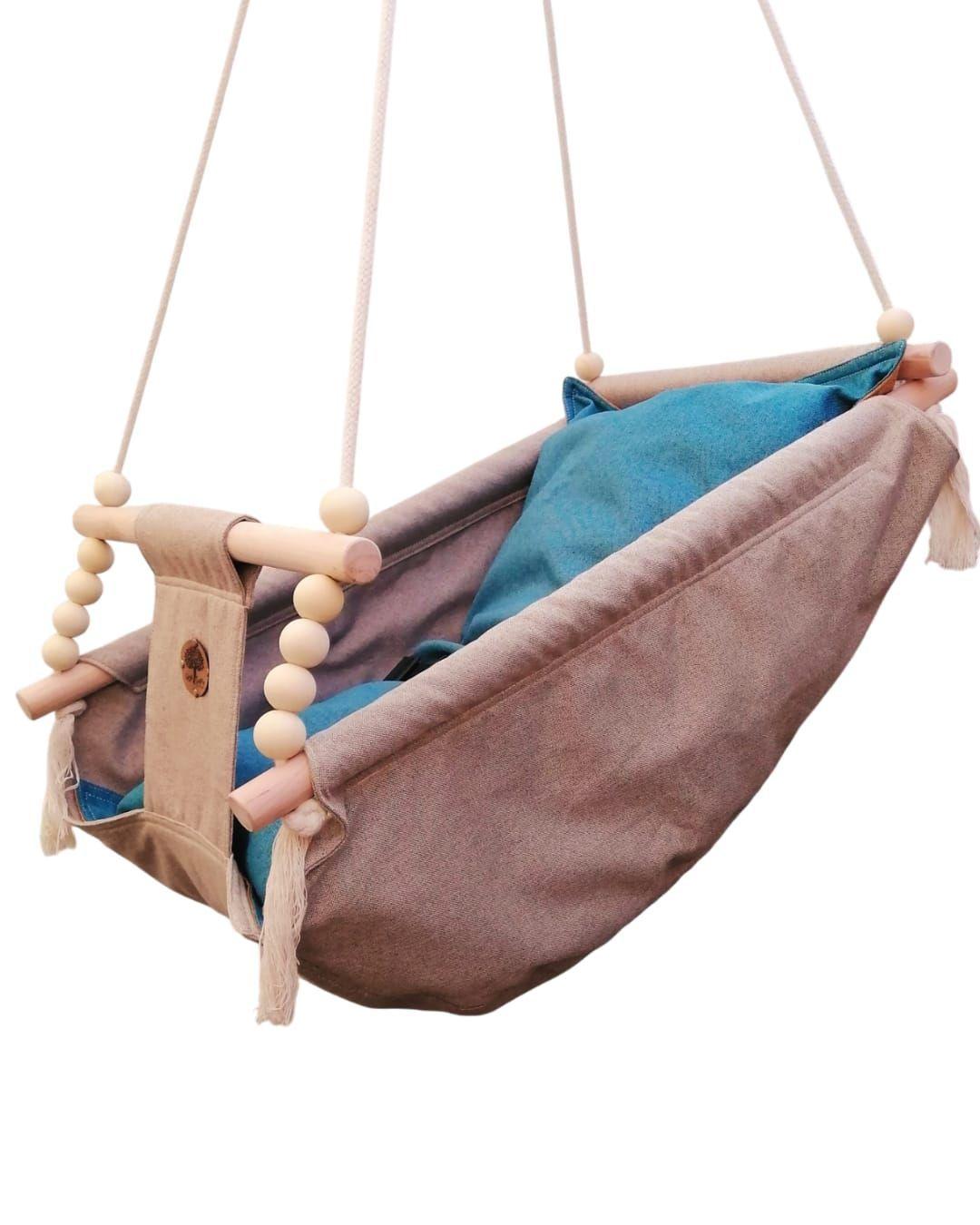 CUNA HAMACA Y COLUMPIO PARA BEBE 3 EN 1-4