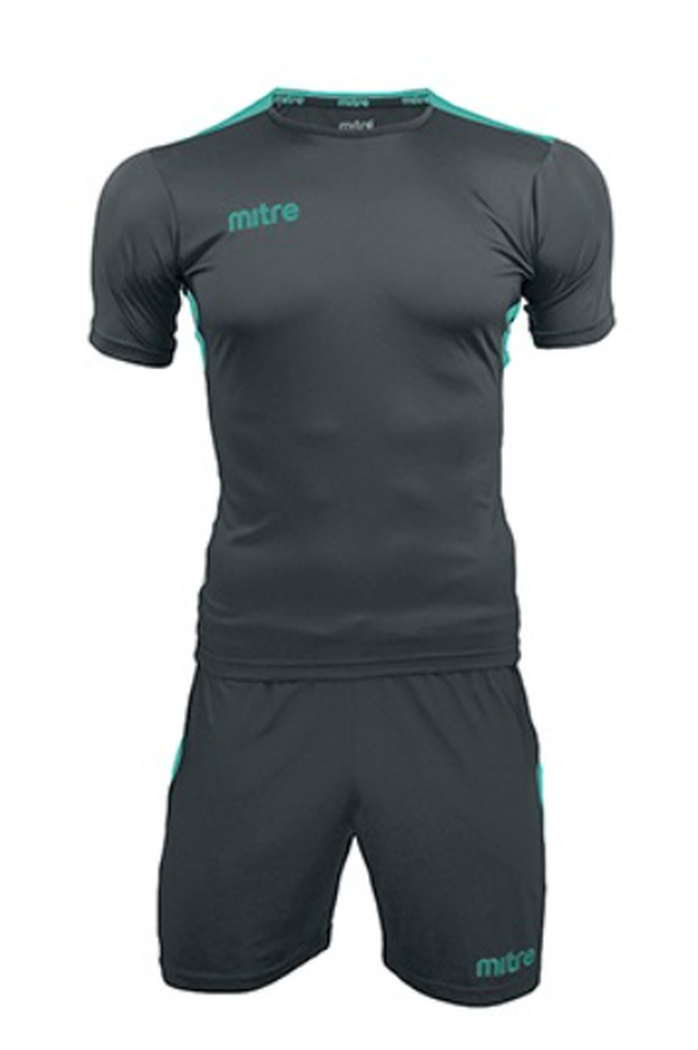 Uniforme futbol Manchester hombre Mitre Negro Turquesa-0