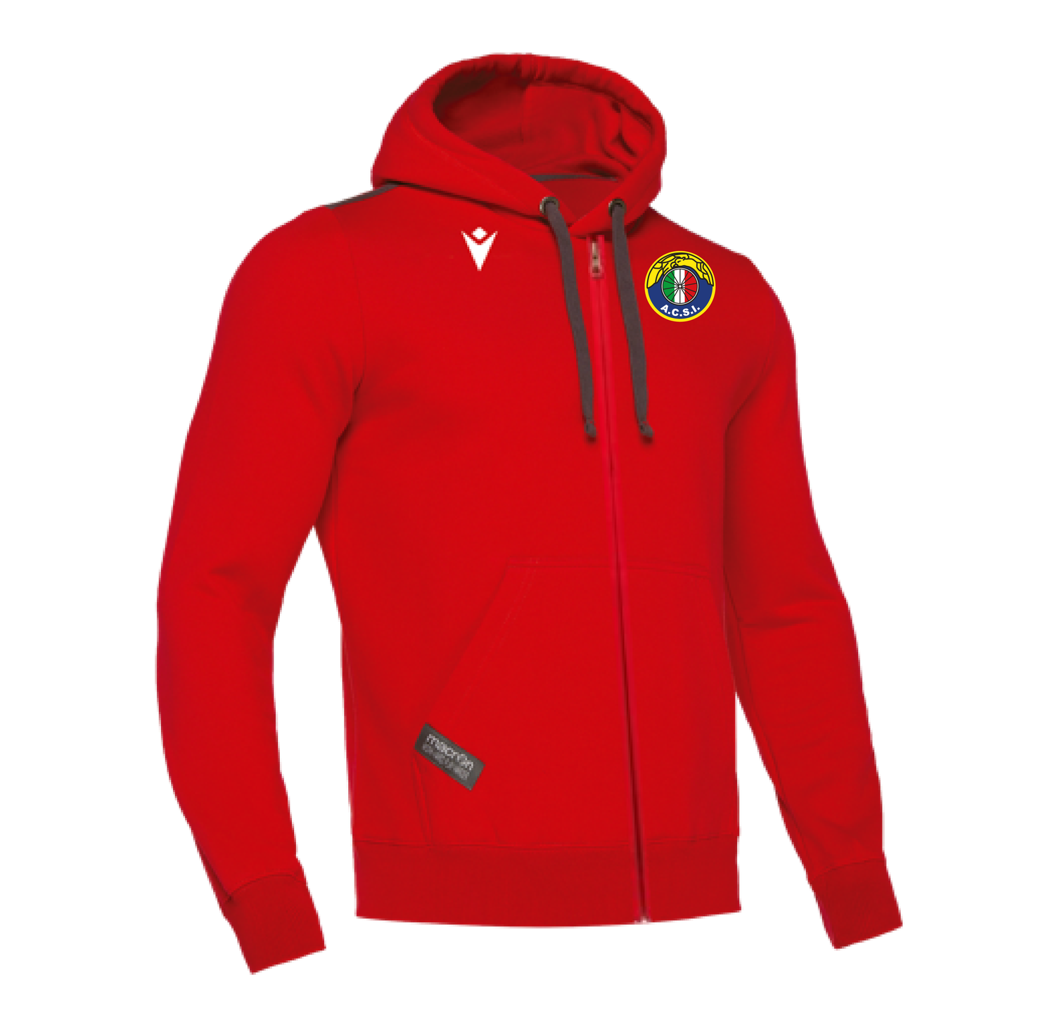 Polerón Macron Full Zipper Hero Audax Italiano Azul Marino-0