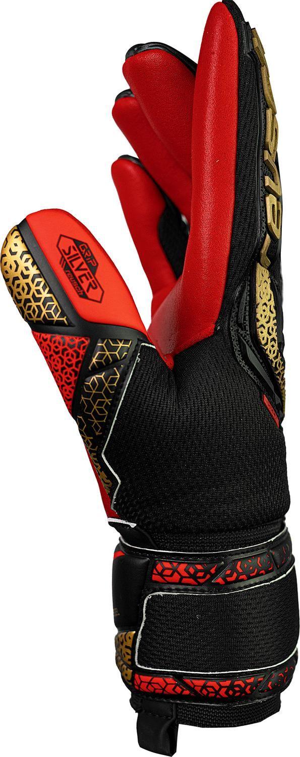 Guante Arquero Attrakt Freegel Silver GK25 Negro-Rojo-3