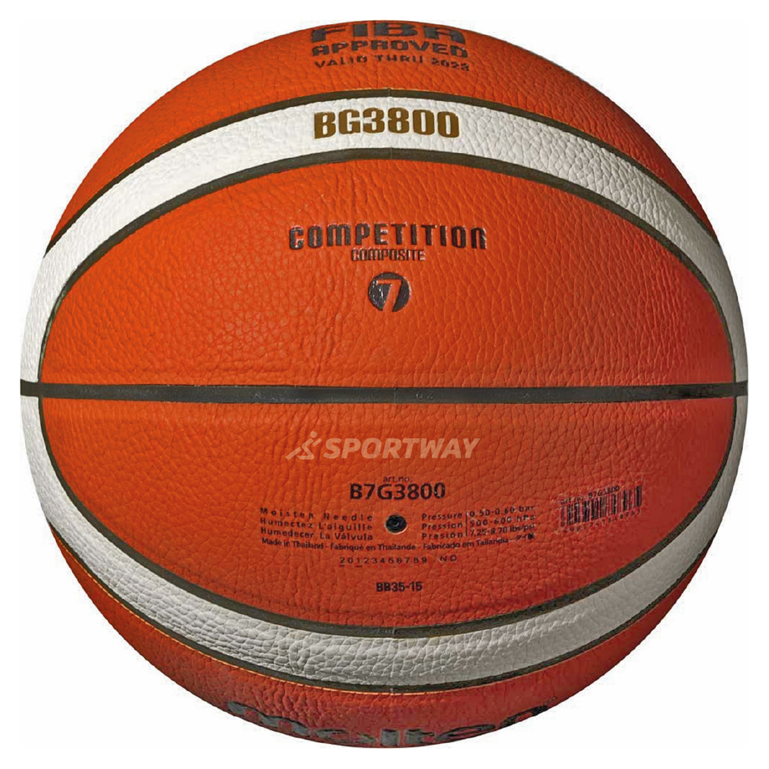 Balón de Básquetbol Molten BG3800-2 LNB Talla 7-3