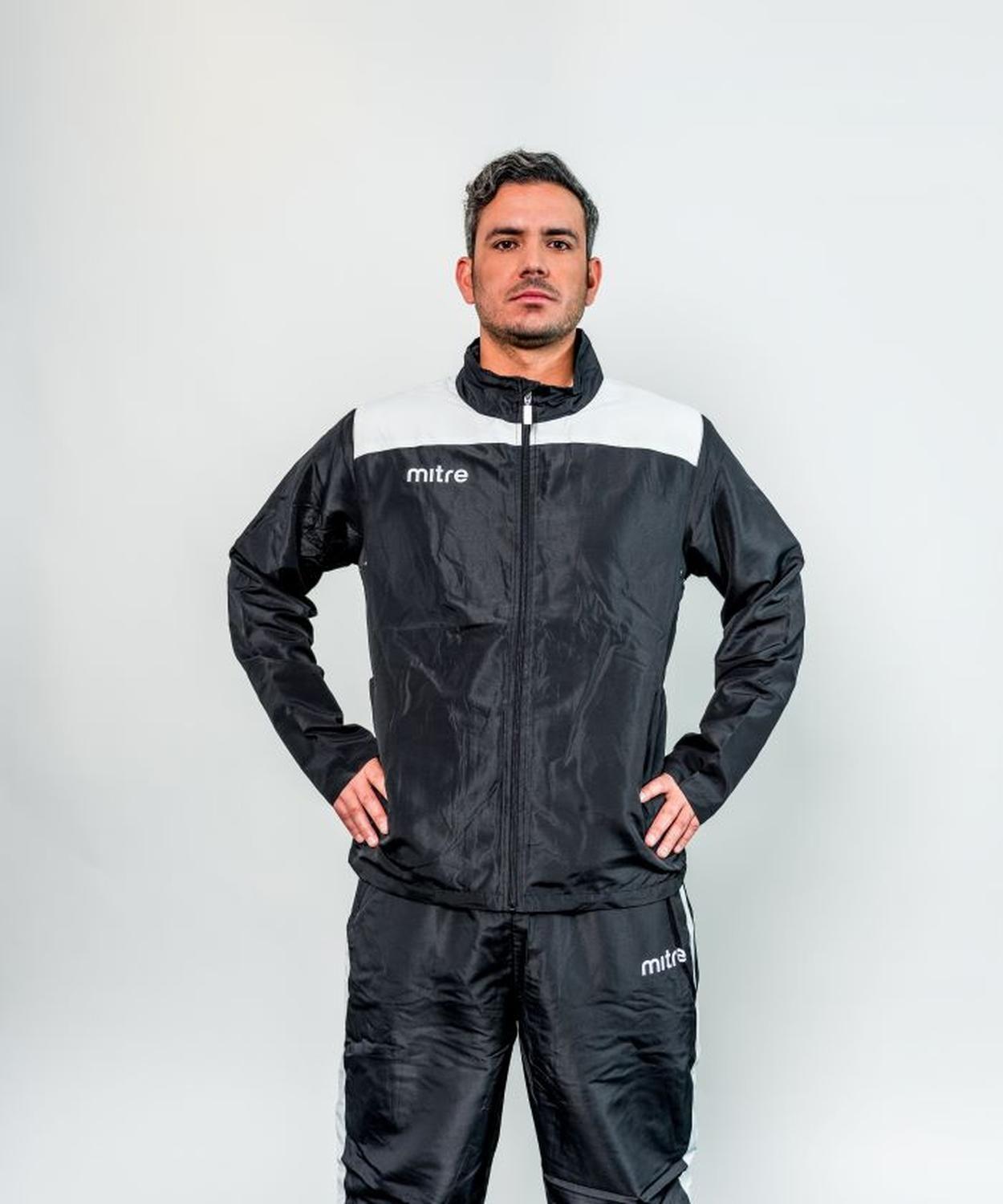 Buzo Liverpool Hombre Mitre Azul Marino blanco-0