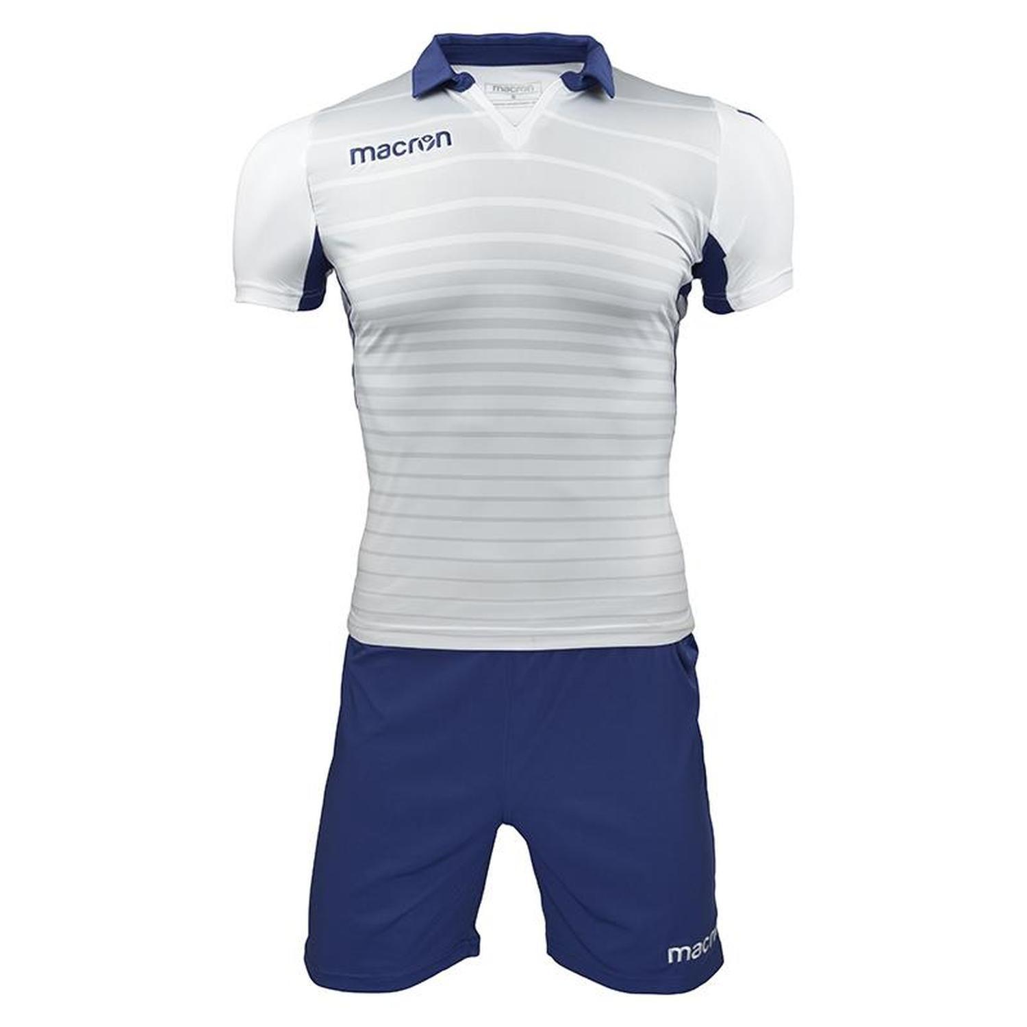 Uniforme Fútbol Tabit Macron Blanco-Azul Marino-0