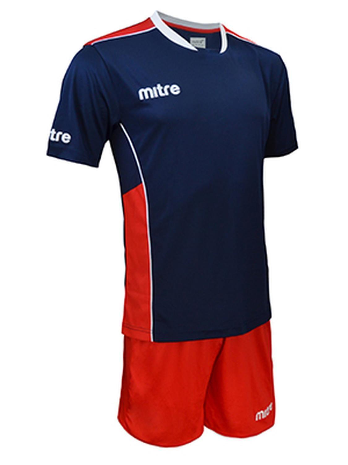 Uniforme de futbol Oxford Jr Mitre Azul marino rojo-0