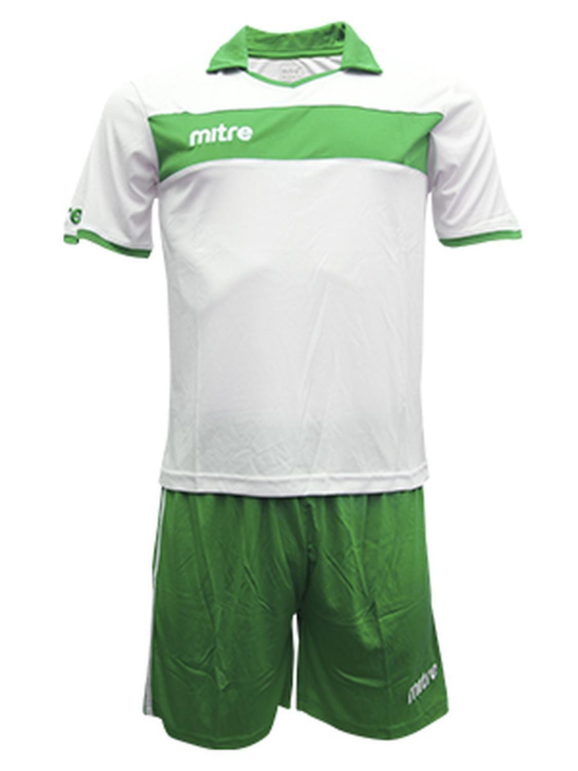 Uniforme de futbol London Jr Mitre Blanco Verde-0