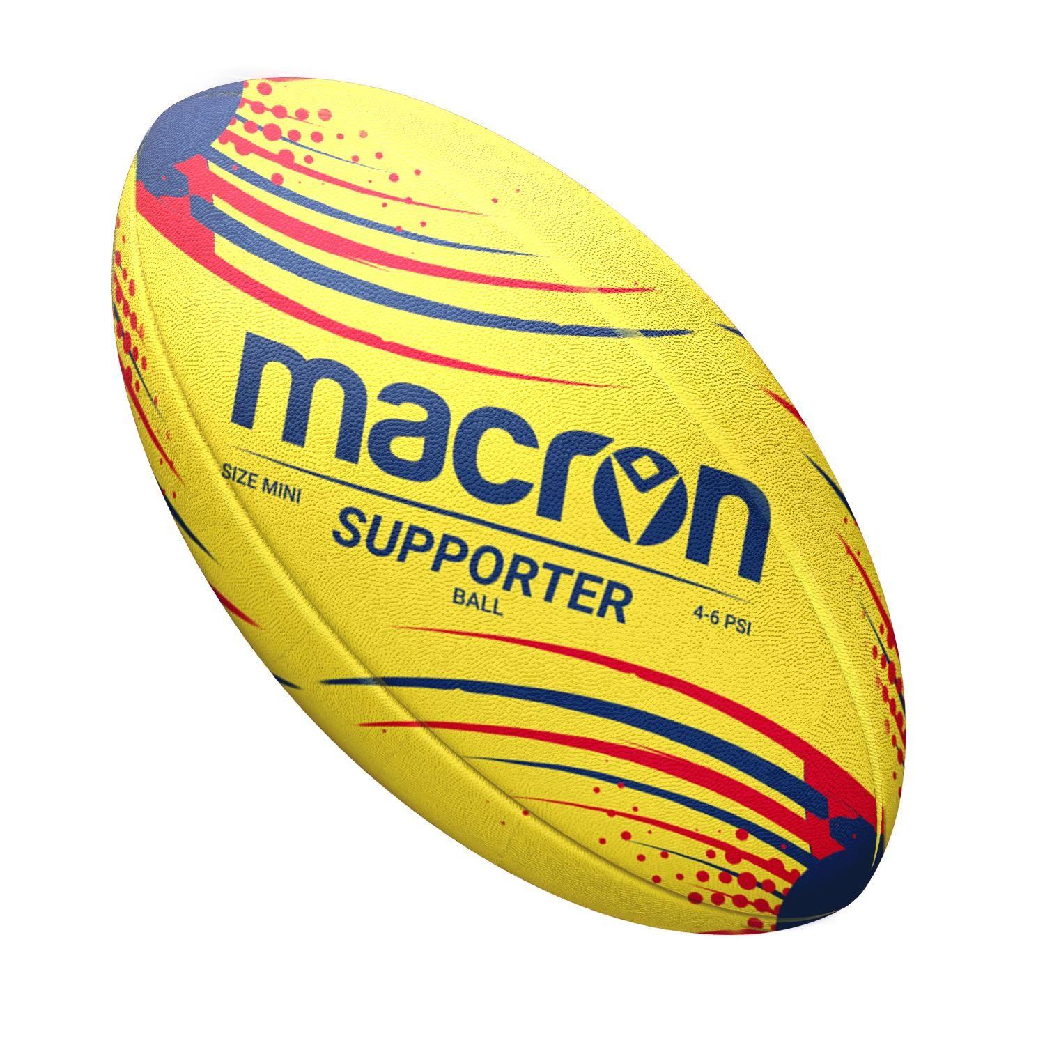 Balon de Rugby Macron Oficial ARUSA Supporter Amarillo-2