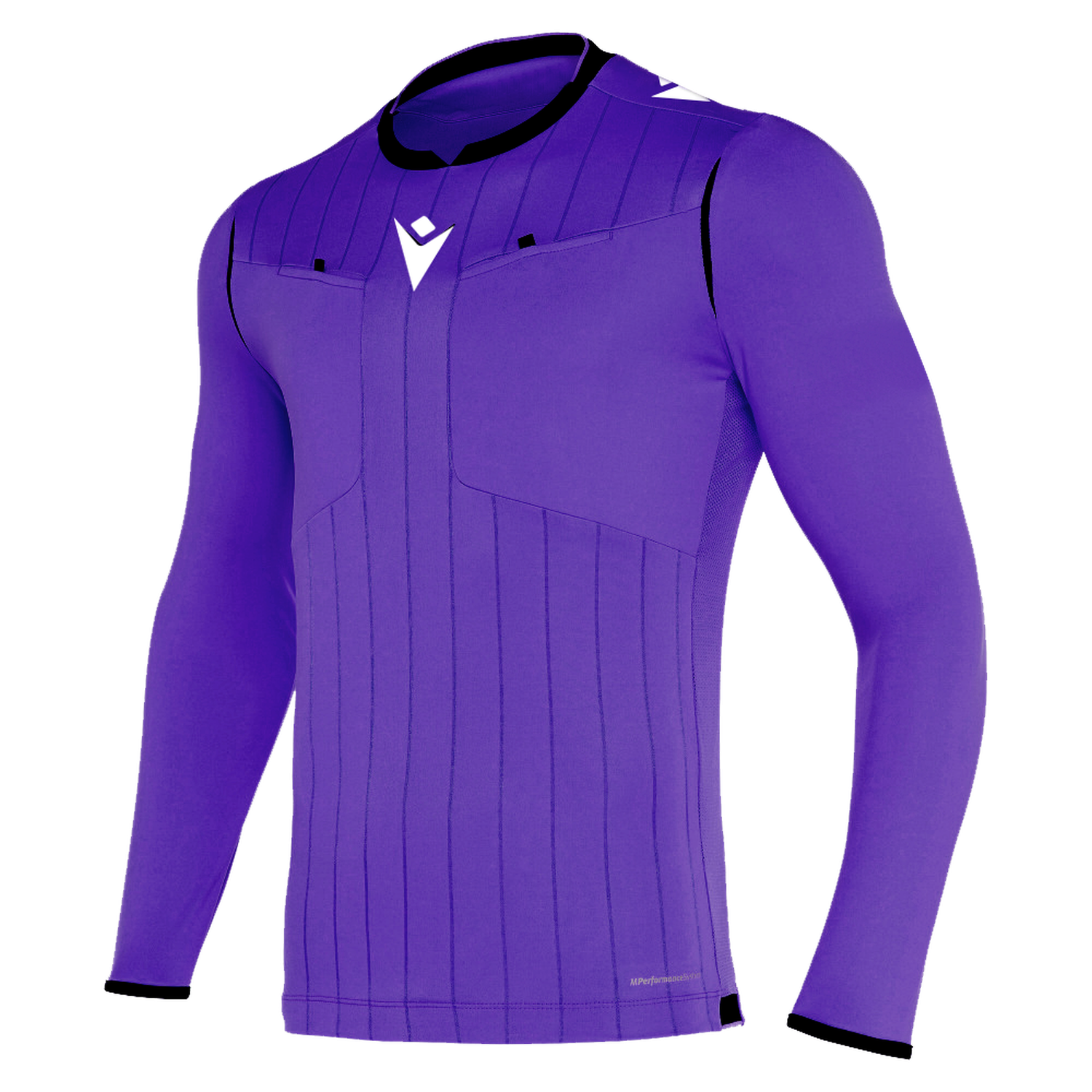 Camiseta Arbitro Macron Eklind Manga Larga Morado-0
