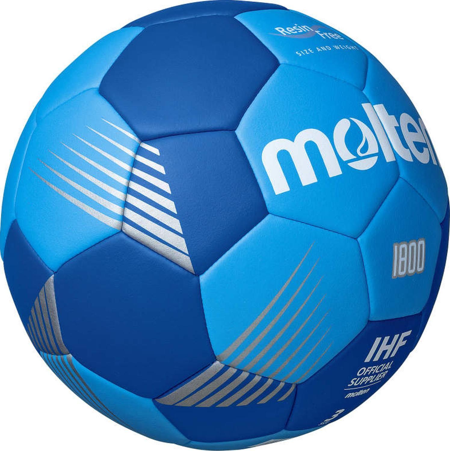 Balon Handbol Serie F1800 Resina Free Molten Azulino T.3-2