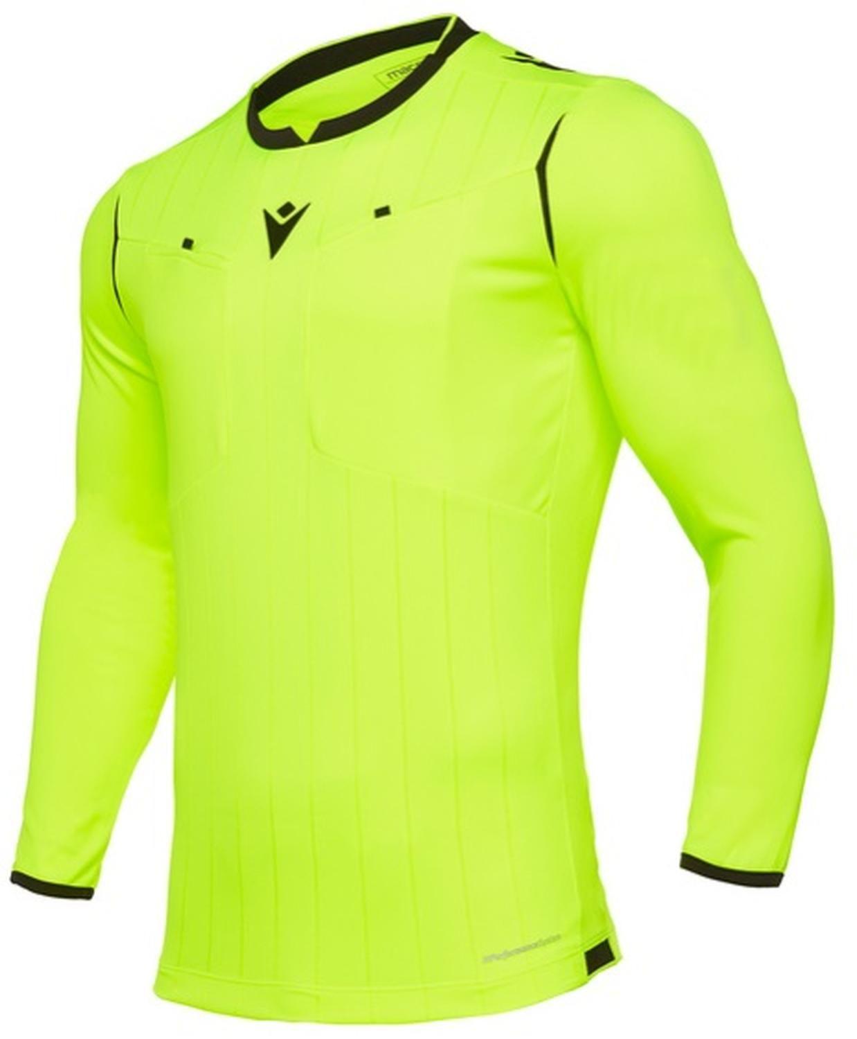 Camiseta Arbitro Macron Eklind Manga Larga Amarillo-0