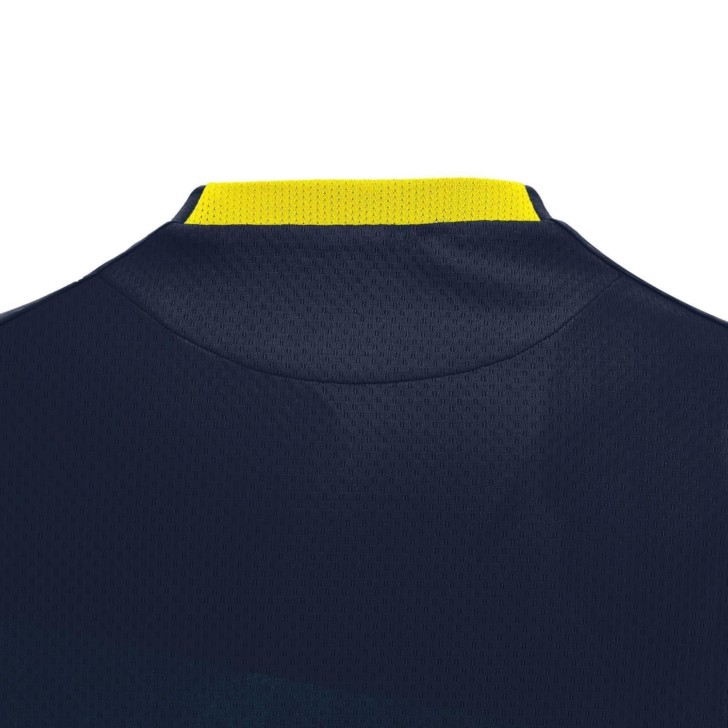 Polera Shedir Macron Hombre Azul Marino-Amarillo-4