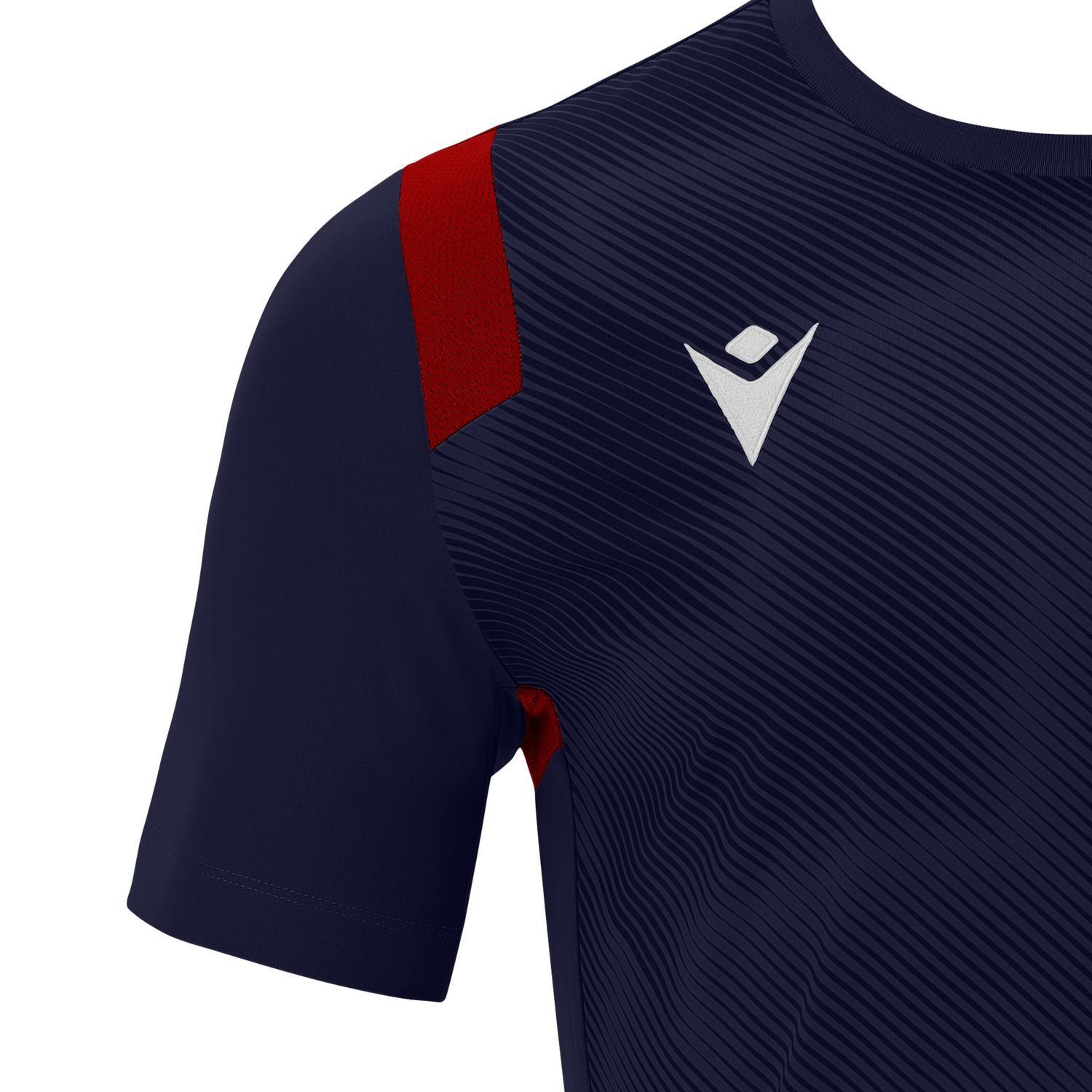 Polera Macron Rodders Hombre Azul Marino-Rojo-2