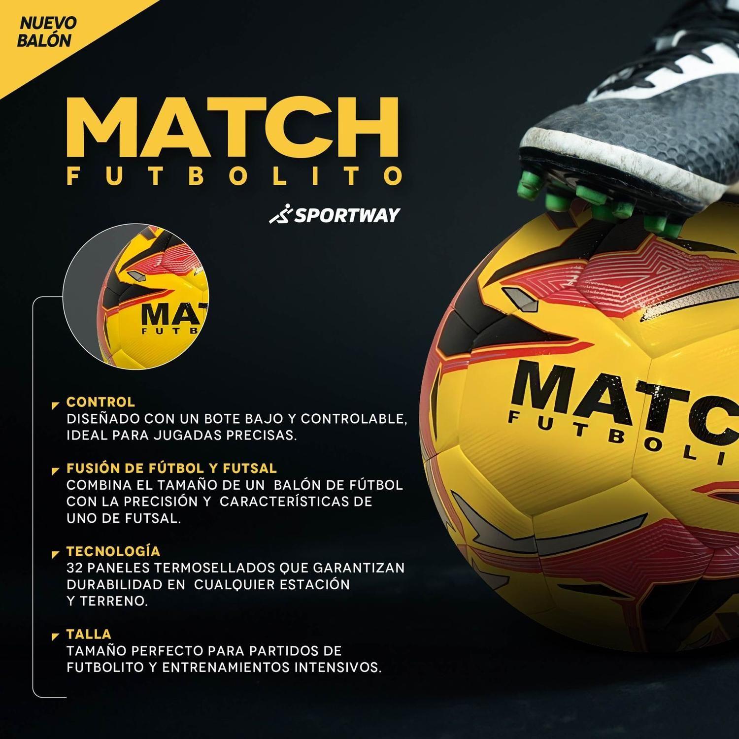 Balón Futbolito Match Bote Medio T.4-3