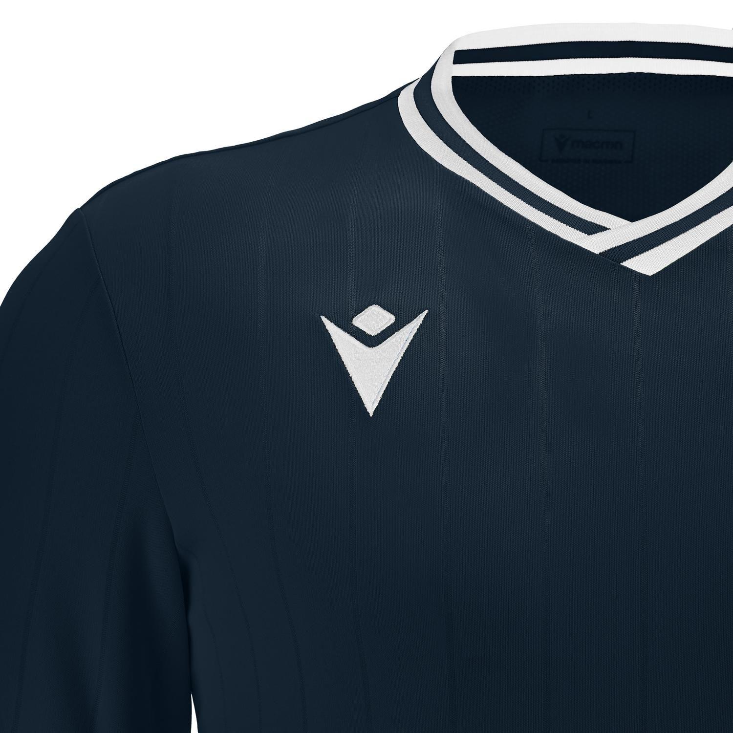 Polera Halley Macron Hombre Azul Marino-Blanco-2