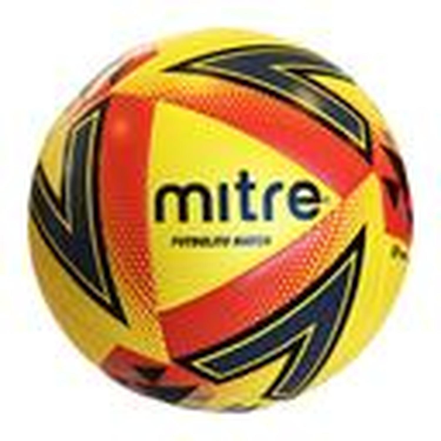 Balón Futbolito Match Bajo Bote Delta Look Mitre Amarillo T.4-0