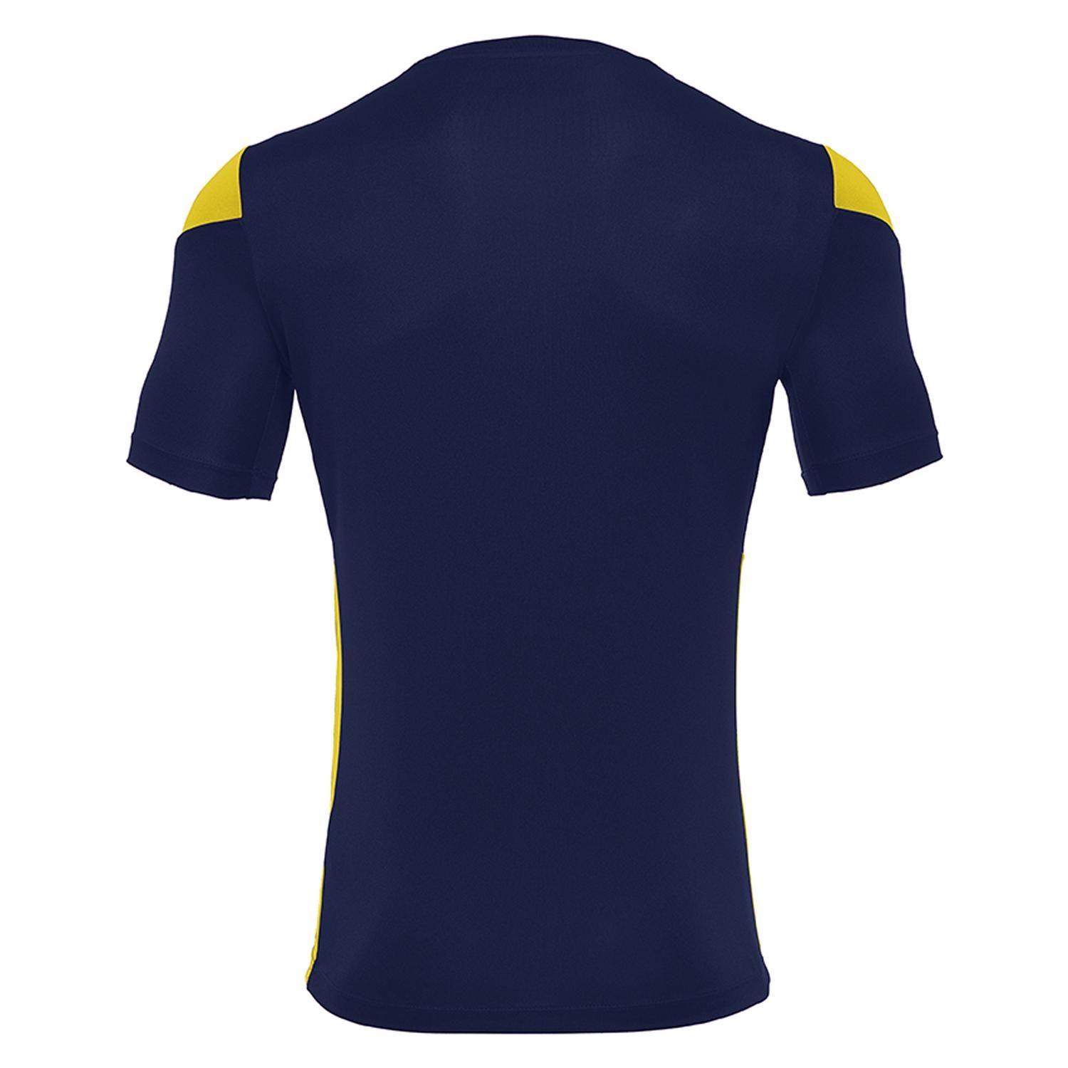 Polera Polis Macron Hombre Azul Marino-Amarillo-4