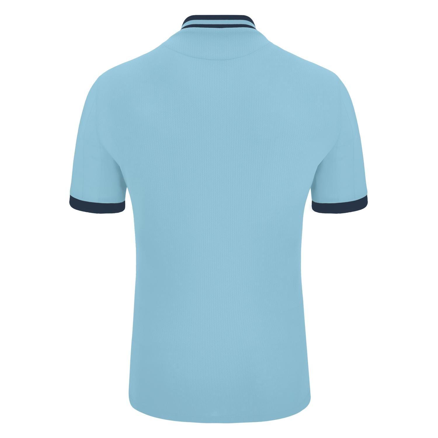 Polera Halley Macron Hombre Celeste-4