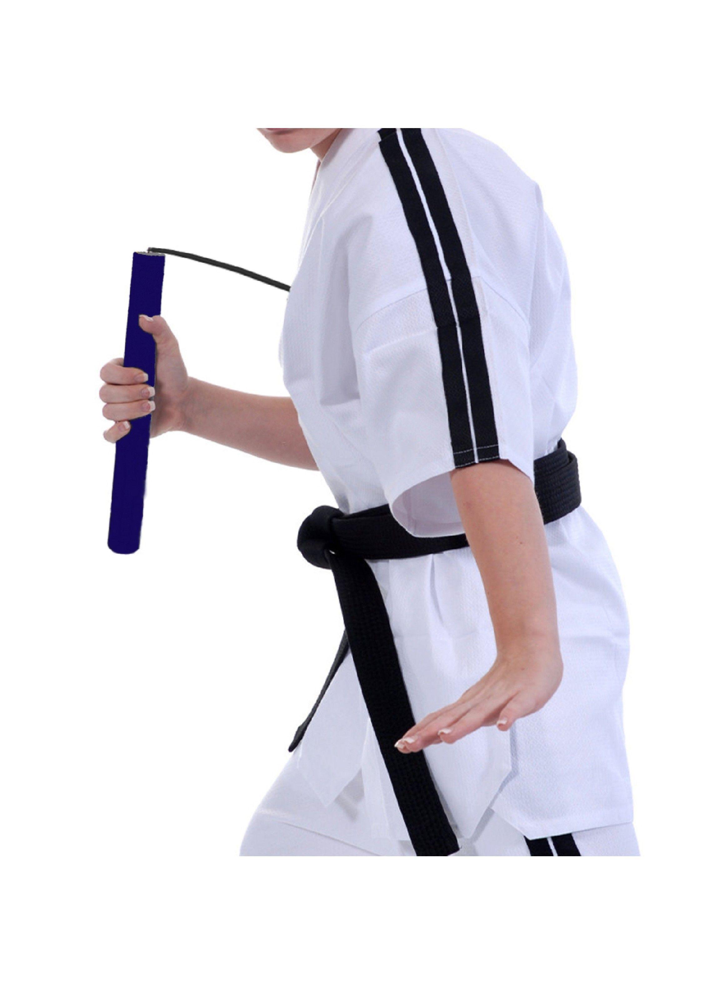 Nunchaku de Espuma Para Niños Entrenamiento Artes Marciales Color Azul-3