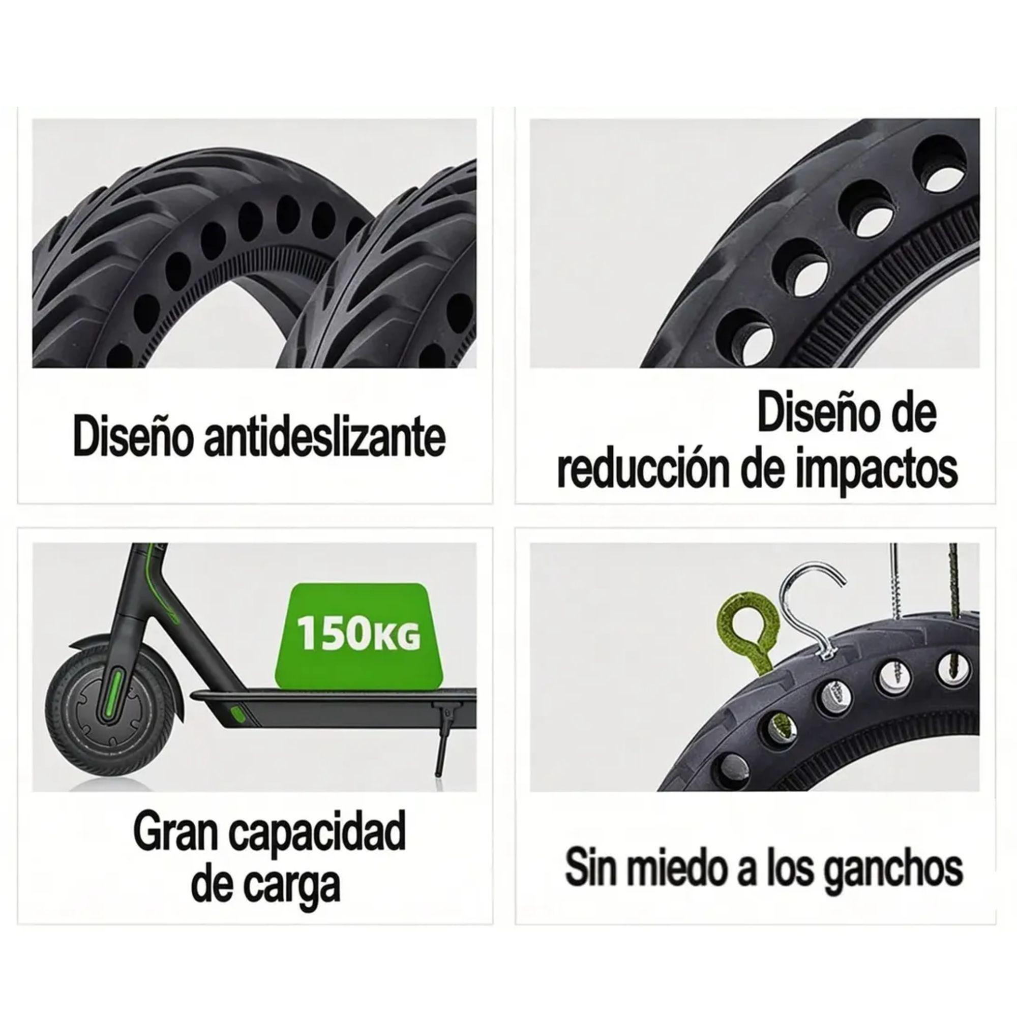 Neumático Solido Rueda Caucho 8.5x2 81/2x2 Para Scooter M365-3