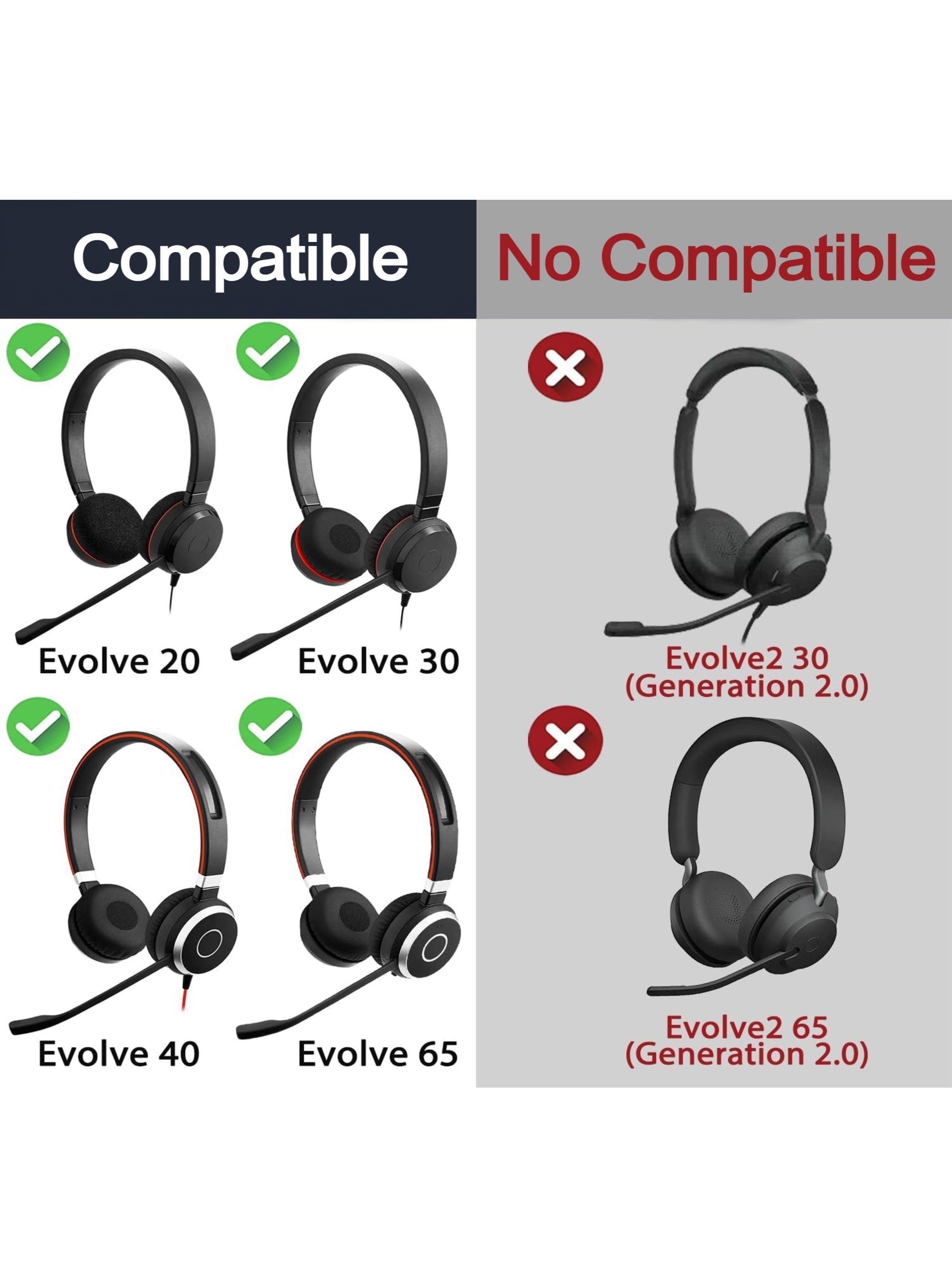 Almohadillas Para Audifonos Jabra Evolve 65 40 30ii 20 MS UC-2