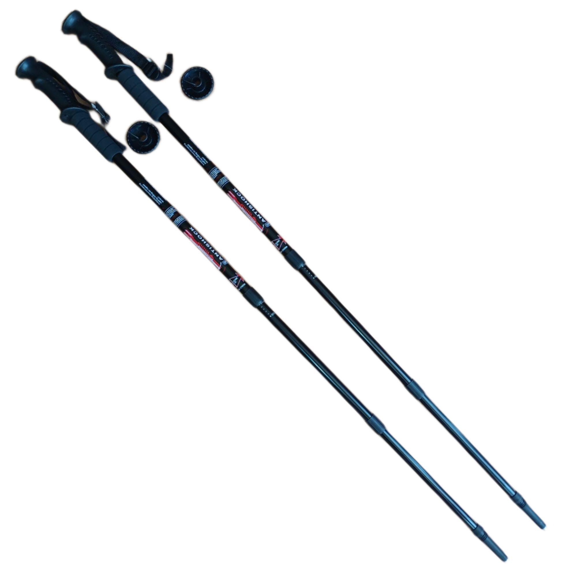 Pack 2 Bastones Trekking Palos Senderismo 3 Tramos Antishock-4