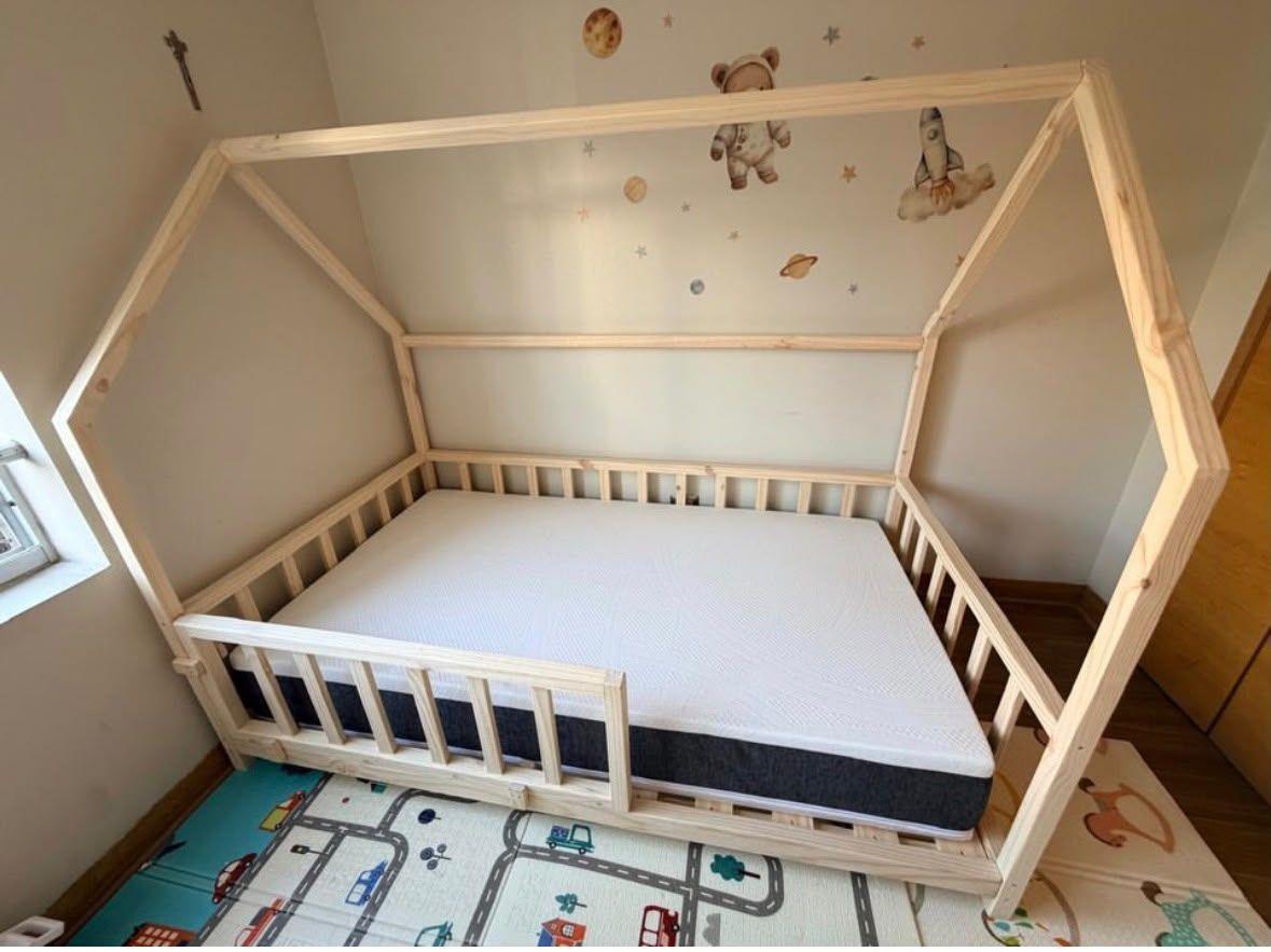 Cama Montessori Casita Corral Plaza Media-3
