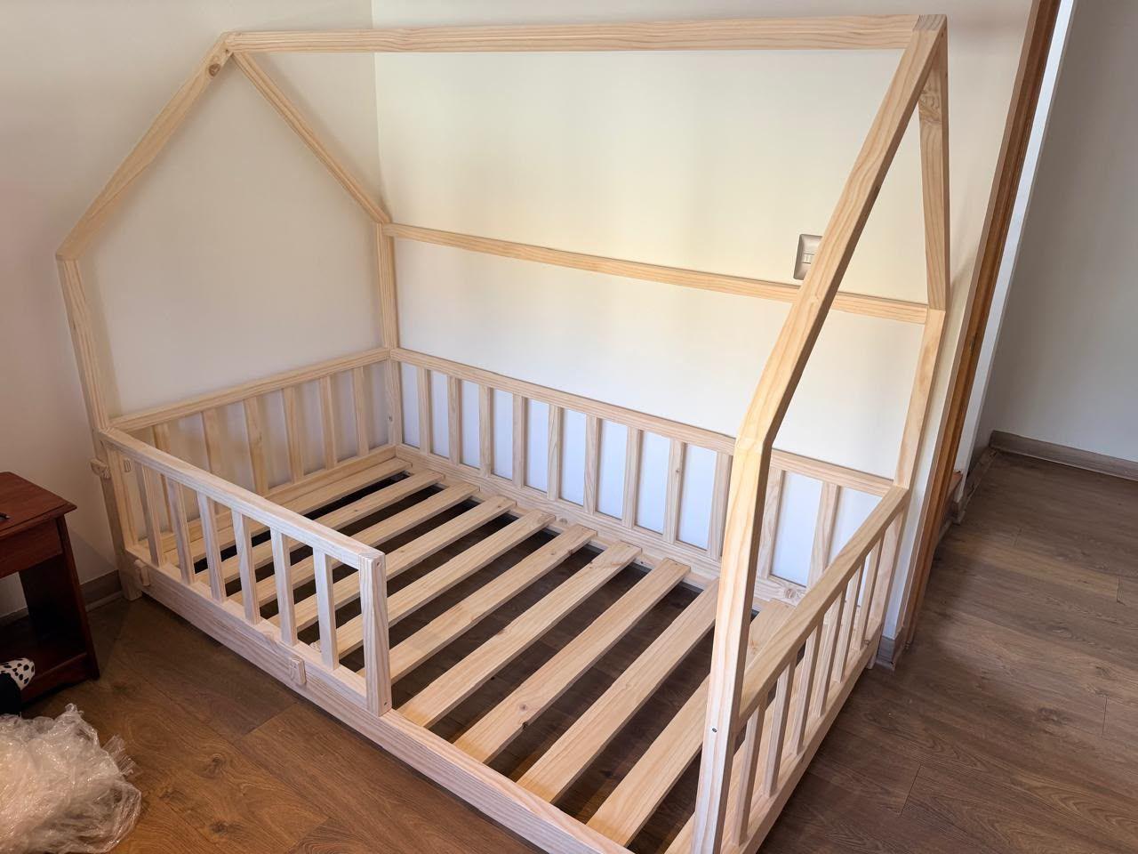 Cama Montessori Casita Corral 1 plaza-2