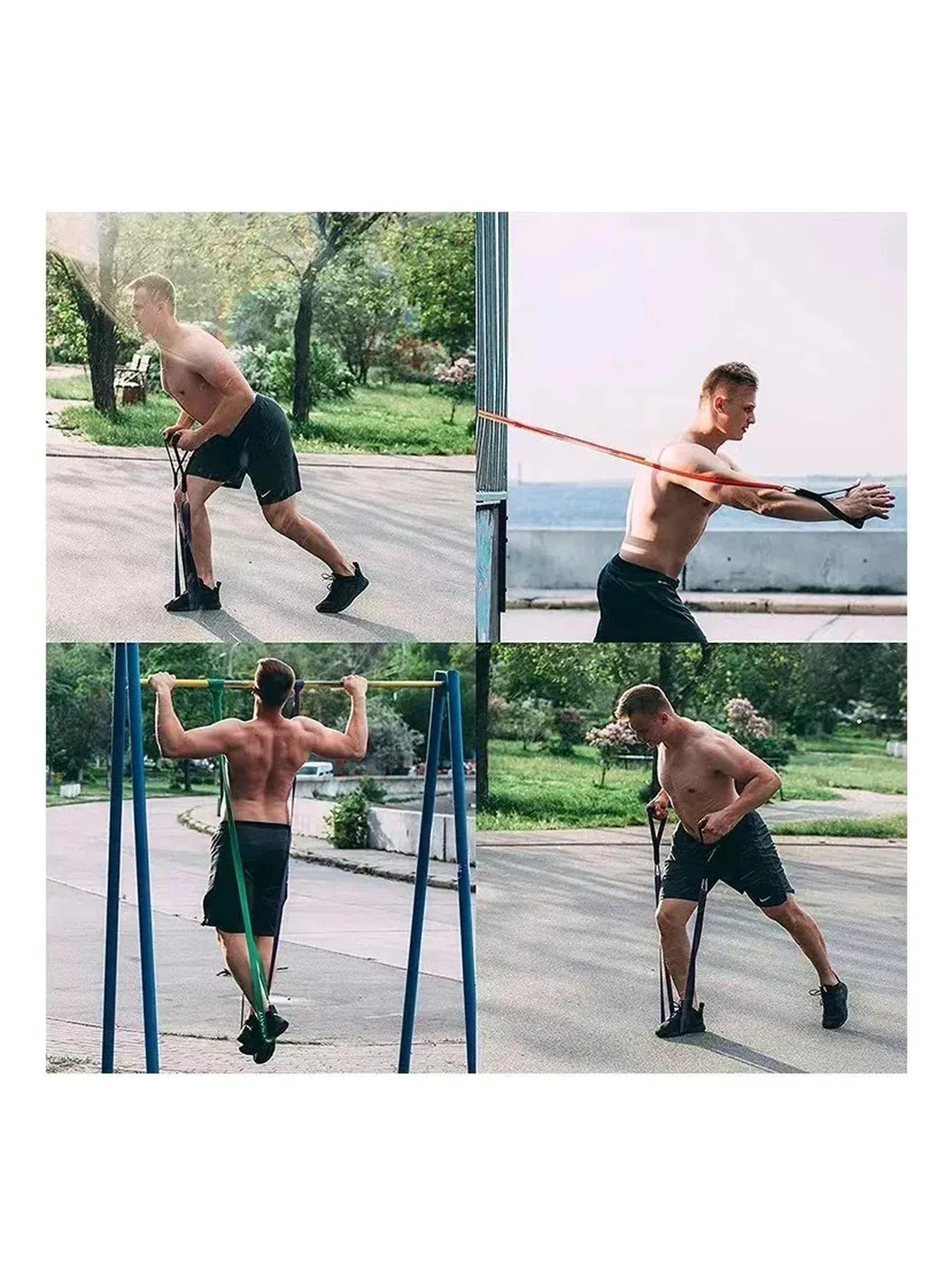 Bandas de Resistencia Elásticas Multicolor 2080mm Espesor 4.5mm-2