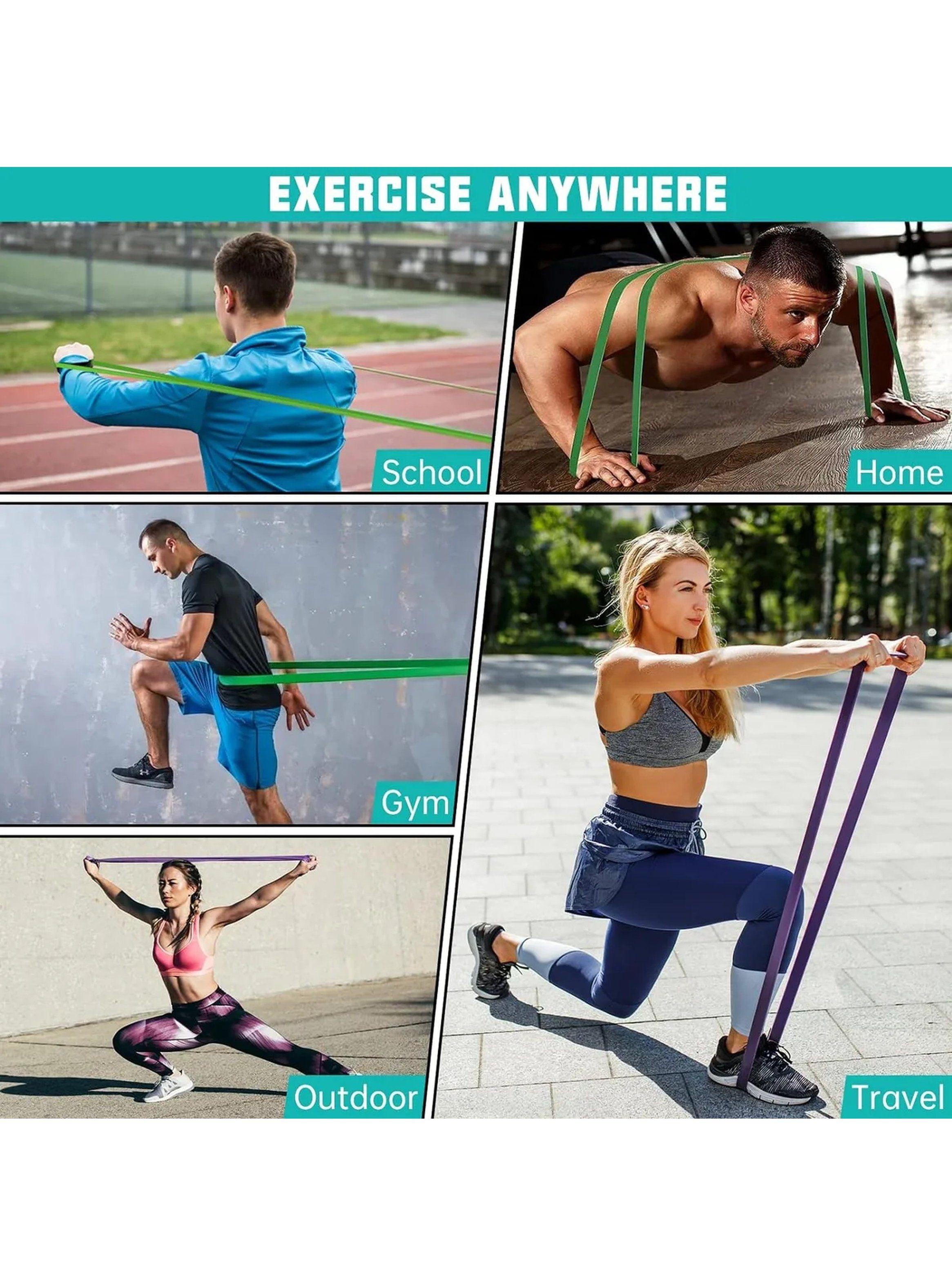 Bandas de Resistencia Elásticas Multicolor 2080mm Espesor 4.5mm-3