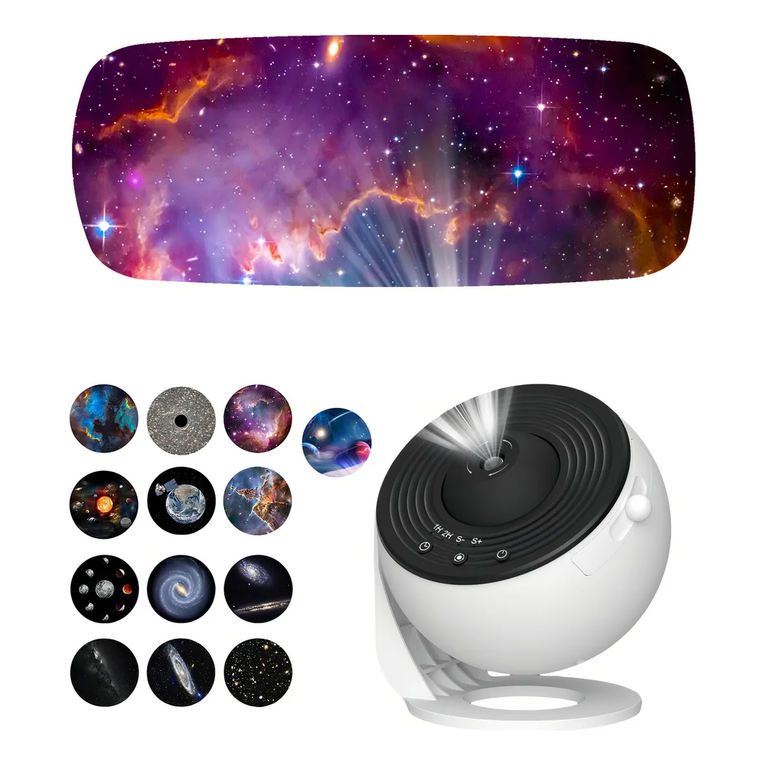 Proyector de Estrellas 4K HD Rotación 360° Temporizador Escenas Ajustables-5