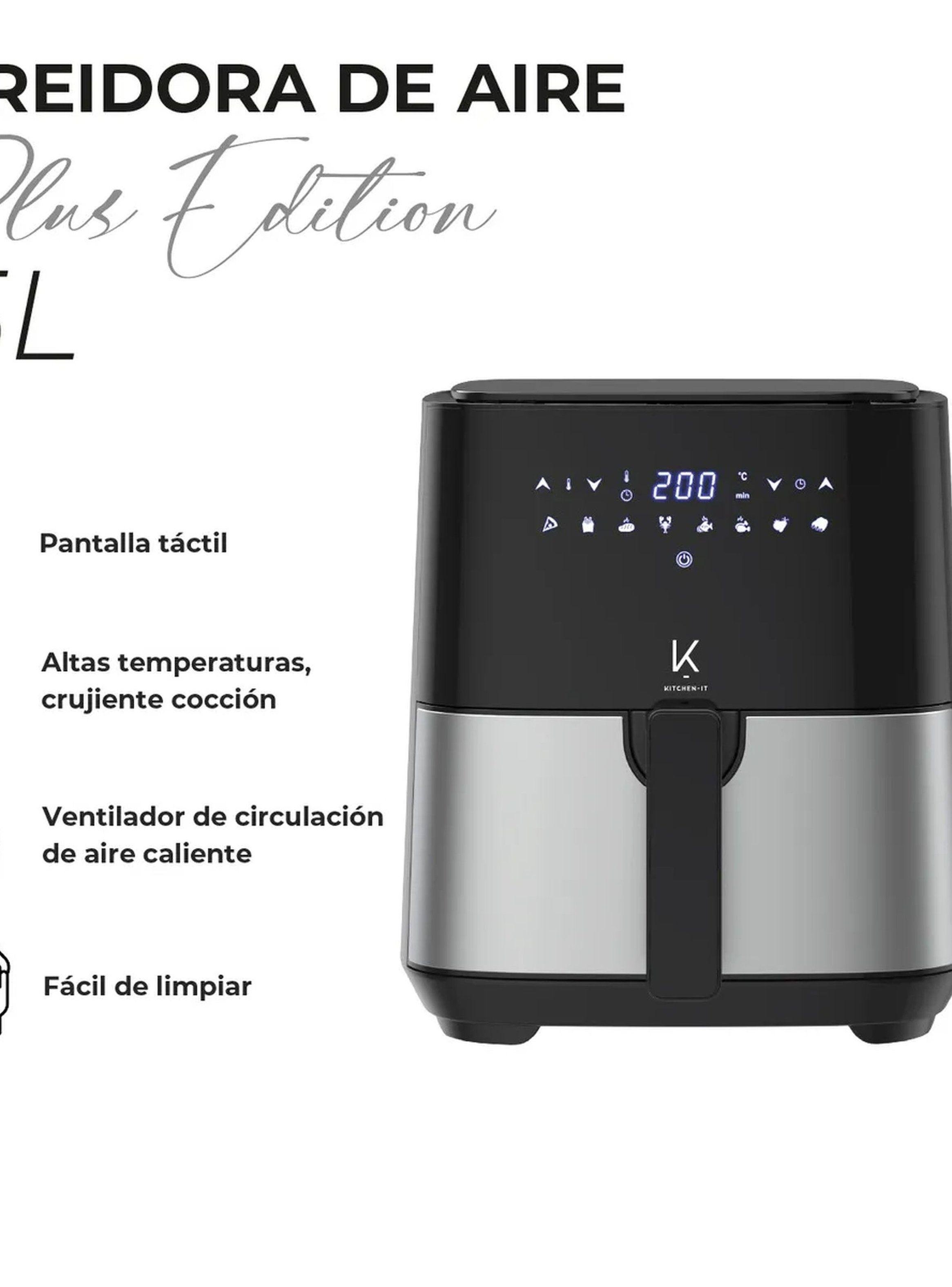 Freidora De Aire Digital 5L Pantalla Táctil Temperatura Ajustable-2