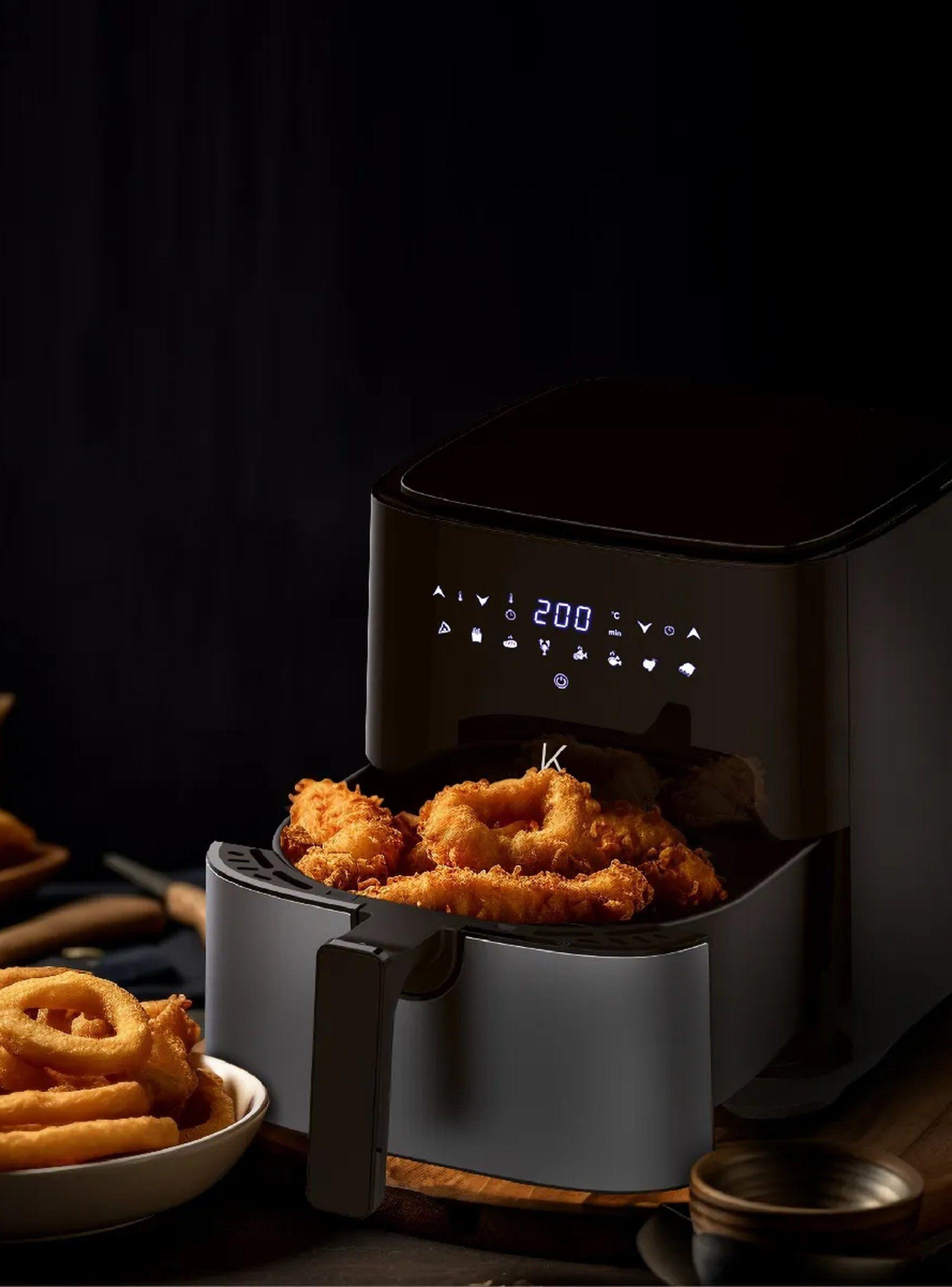 Freidora De Aire Digital 5L Pantalla Táctil Temperatura Ajustable-5