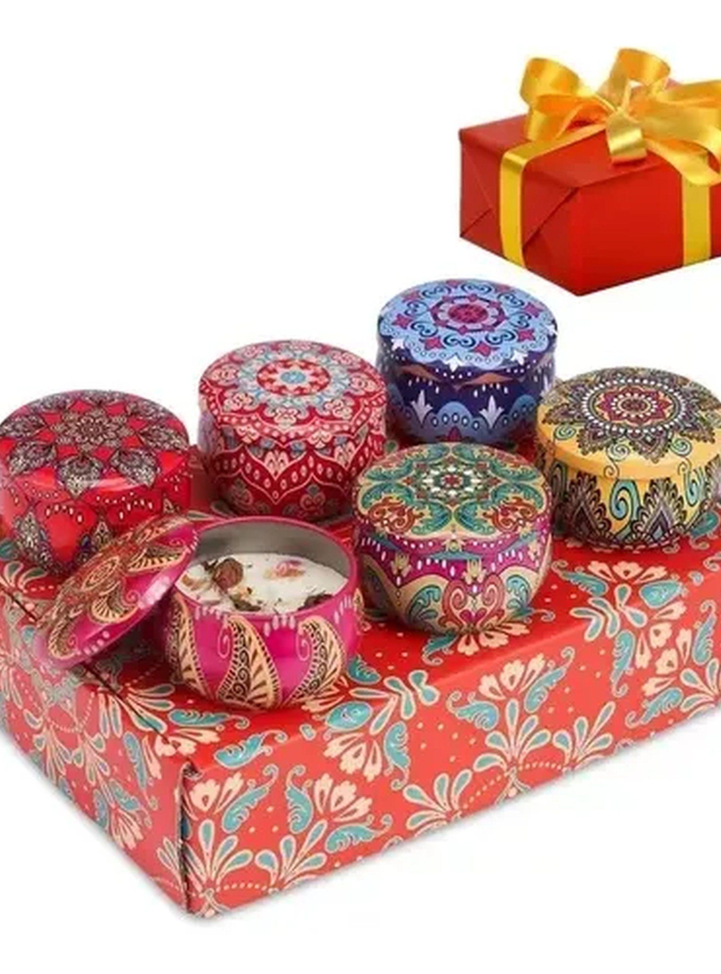 Velas Aromáticas de Cera Natural Diseño Decorativo Multicolor-0