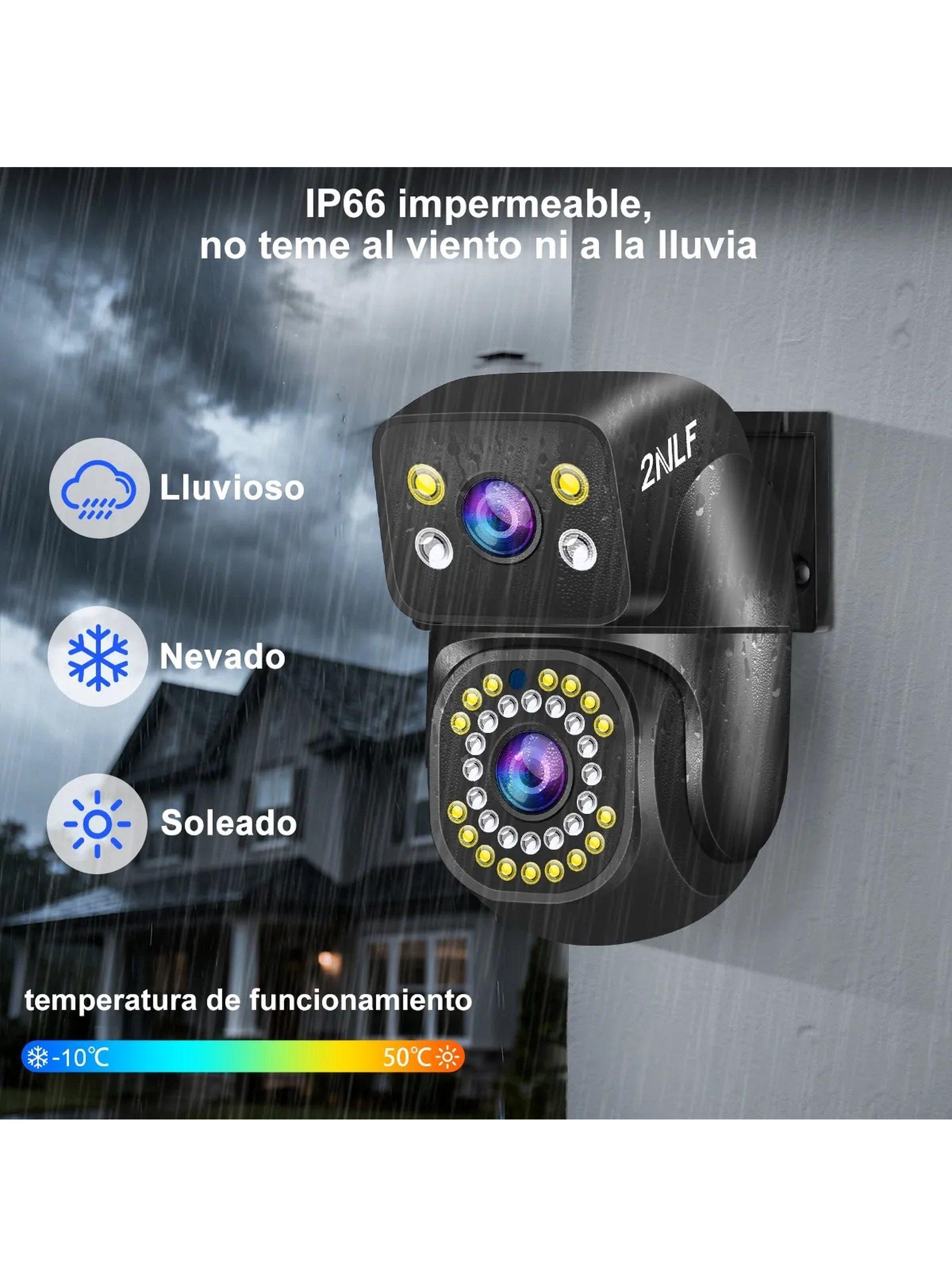 Cámara de Seguridad PTZ 8MP Exterior Visión Nocturna Audio Bidireccional-5