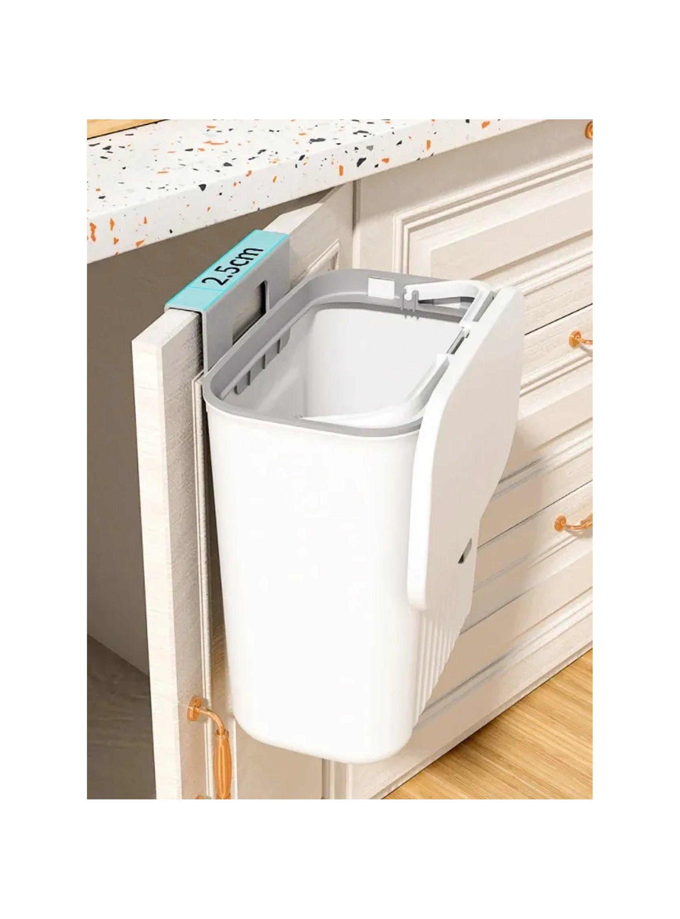 Contenedor de Basura para Cocina Montaje en Pared Plástico 10L-3
