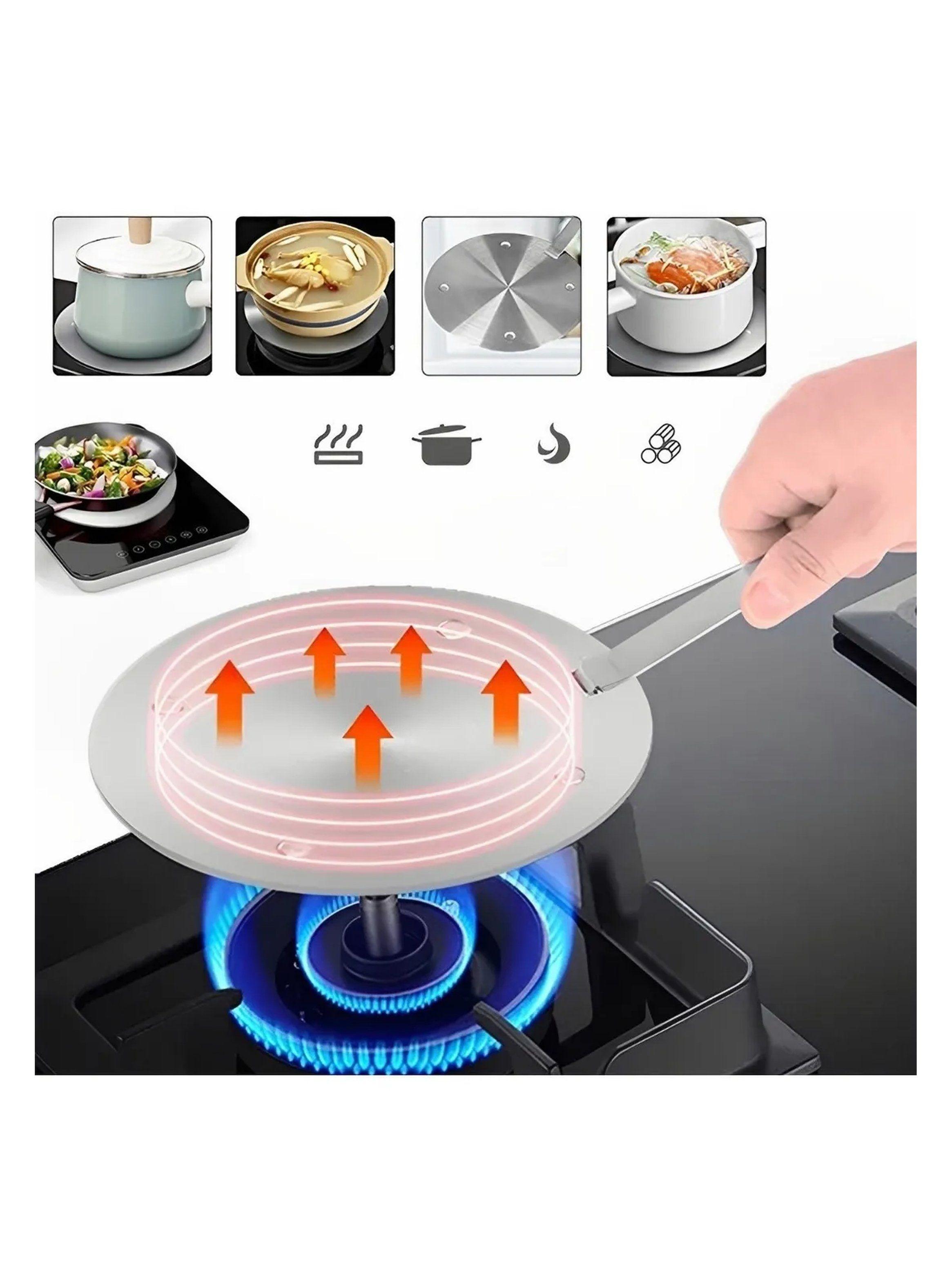 Disco Adaptador Para Cocina de Inducción 200mm Acero Inoxidable-1