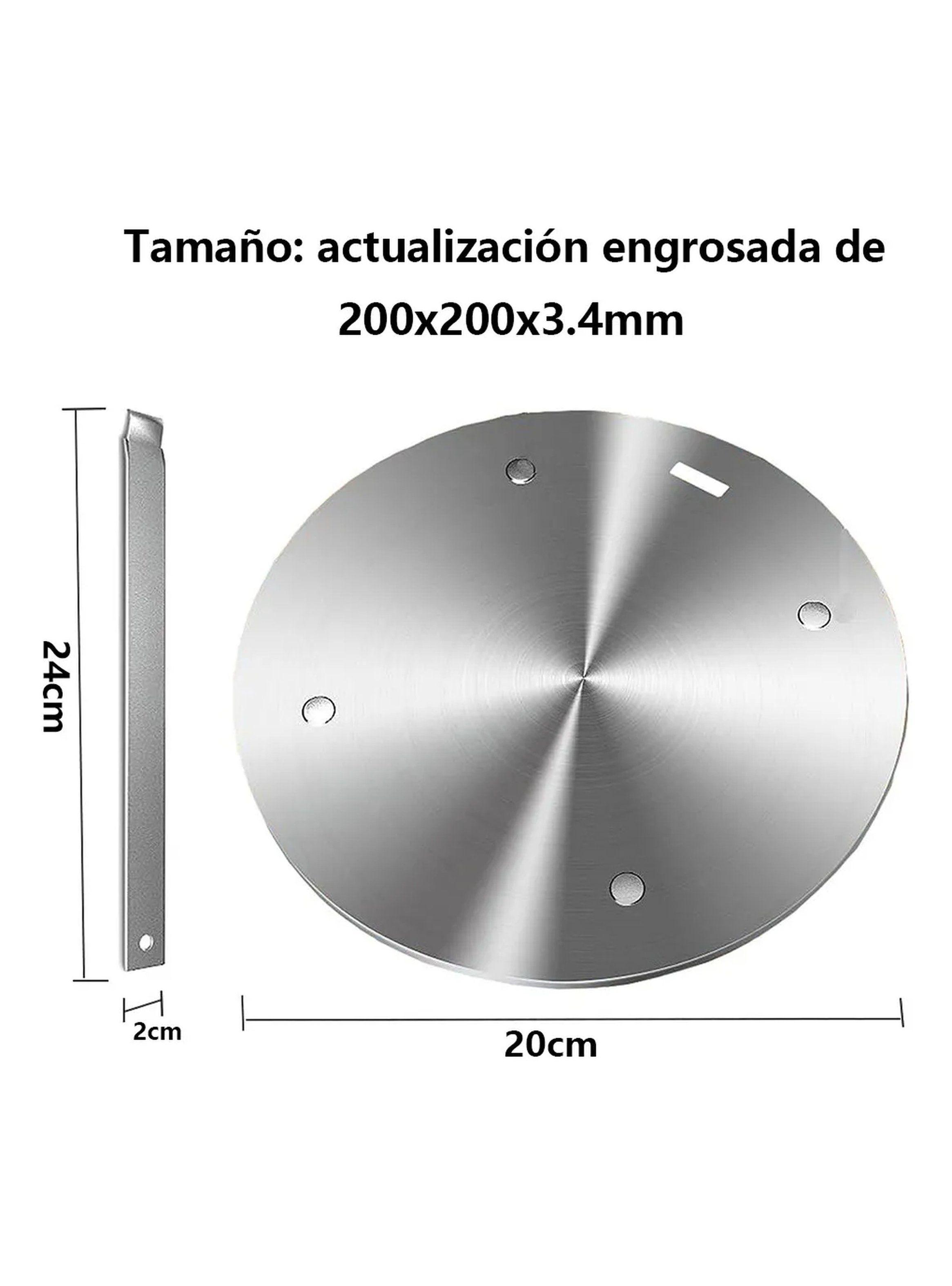 Disco Adaptador Para Cocina de Inducción 200mm Acero Inoxidable-3