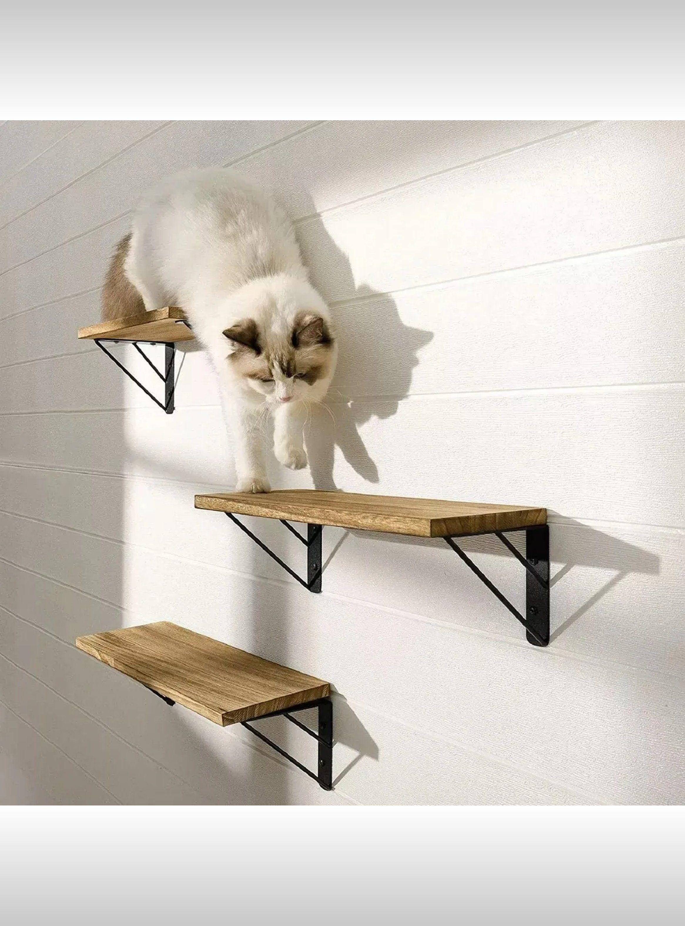 Estantes de Pared de Madera con Soportes Metálicos | Set de 3 | Tamaños 28.5cm, 36cm, 45cm-6