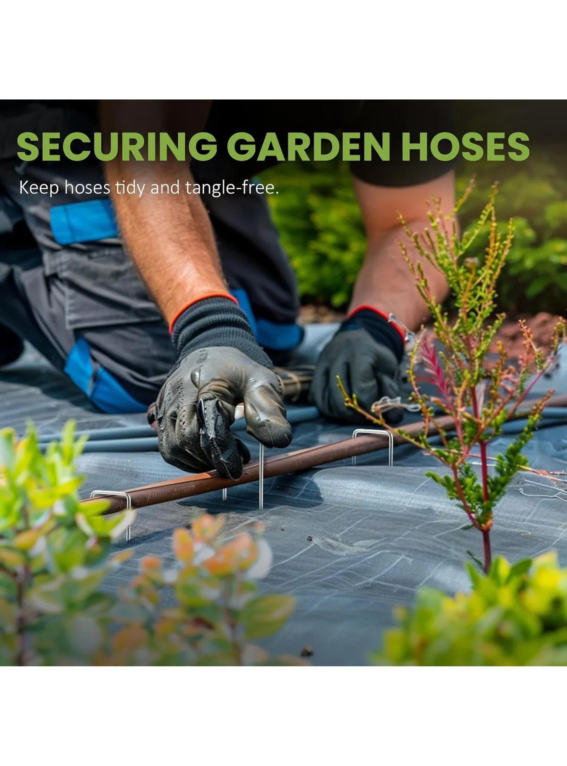 Estacas de Jardín de Metal Galvanizado Antioxidante 150mm x 36mm | Paquete de 100-5