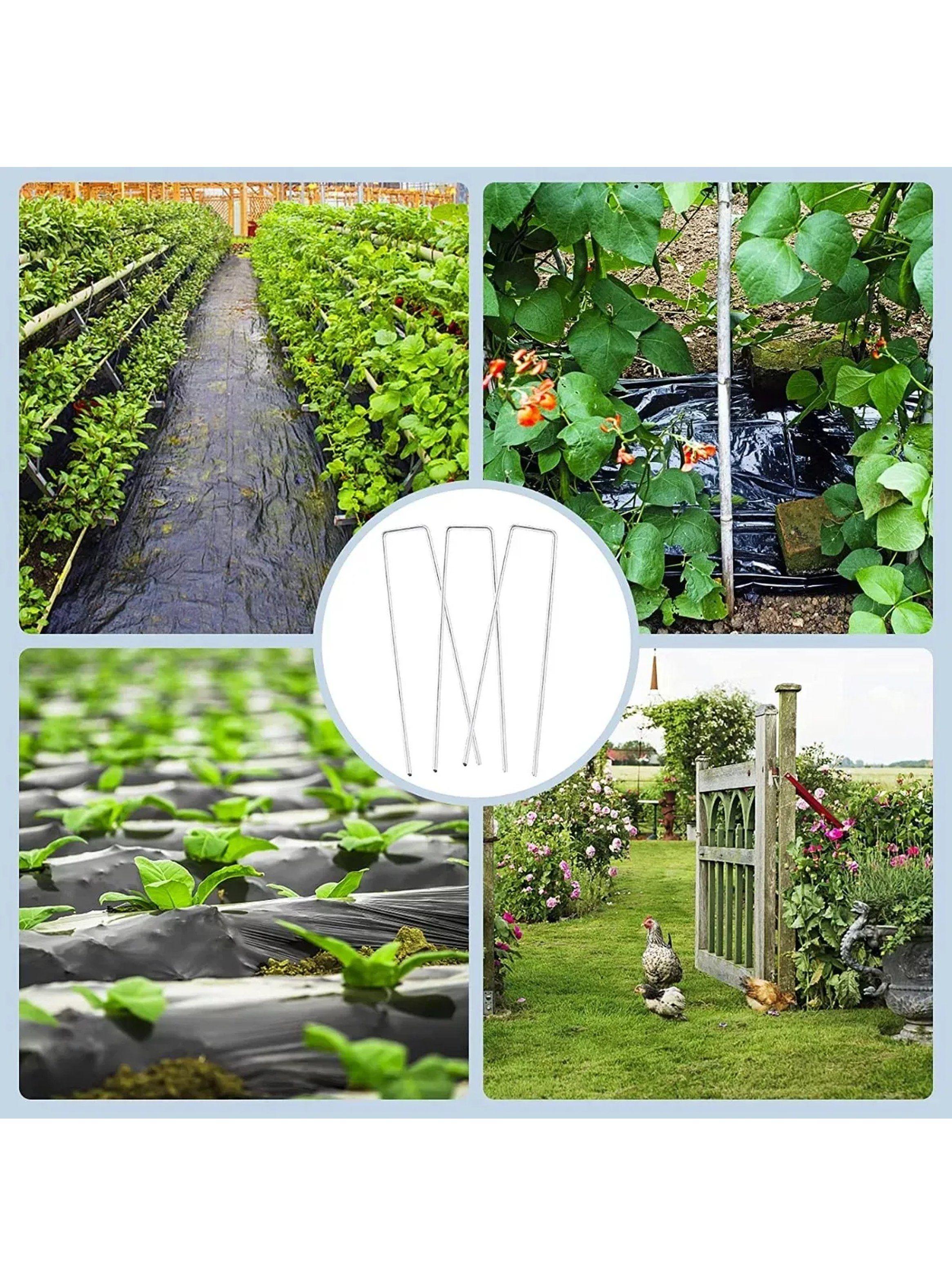 Estacas de Jardín de Metal Galvanizado Antioxidante 150mm x 36mm | Paquete de 100-6