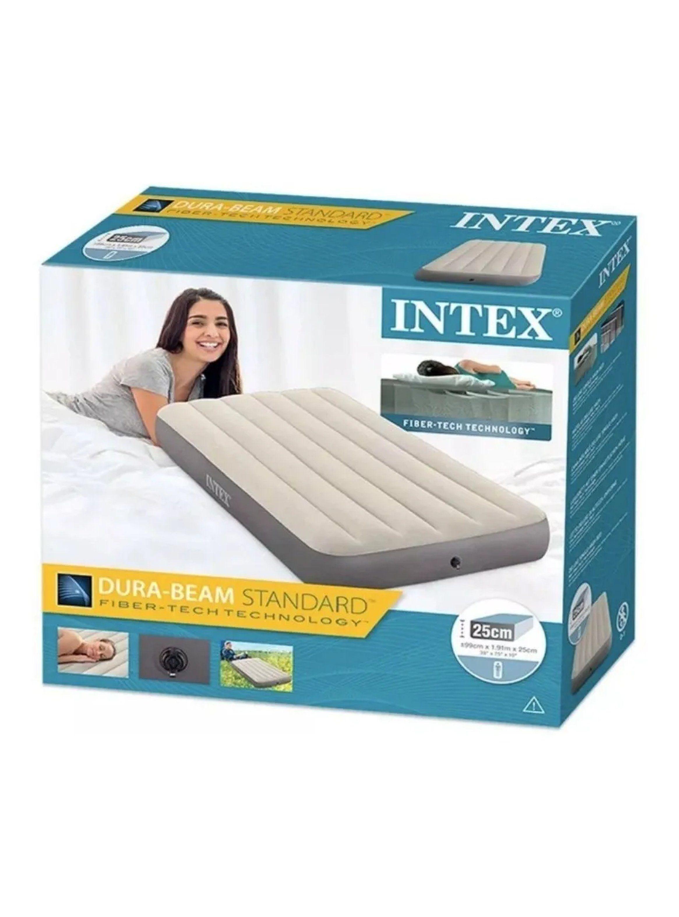 Colchón Inflable Individual PVC Beige Con Bomba-4