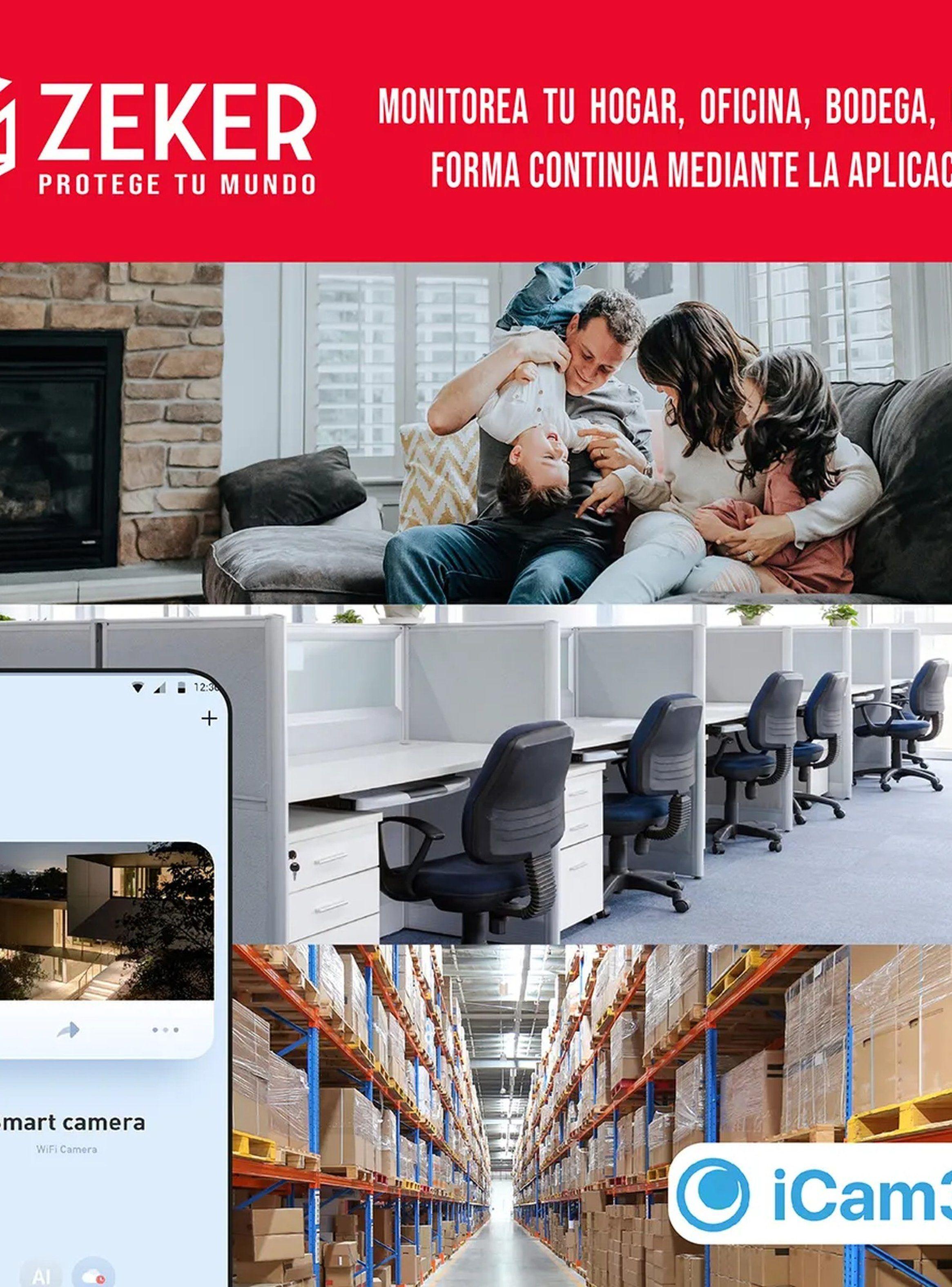 Cámara IP de Seguridad WiFi Vision Nocturna 1080P Interior y Exterior-2